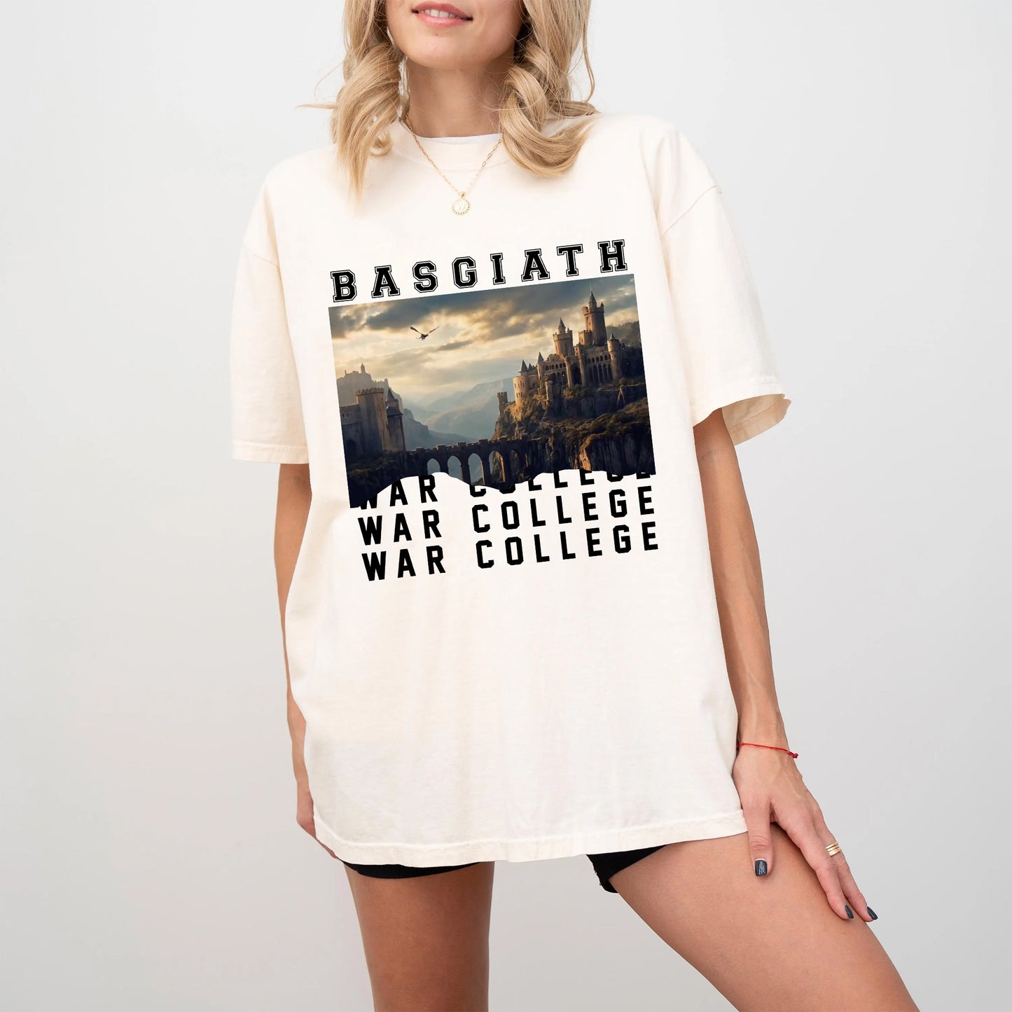 Basgiath War College T-Shirt | Fourth Wing Fantasy Tee