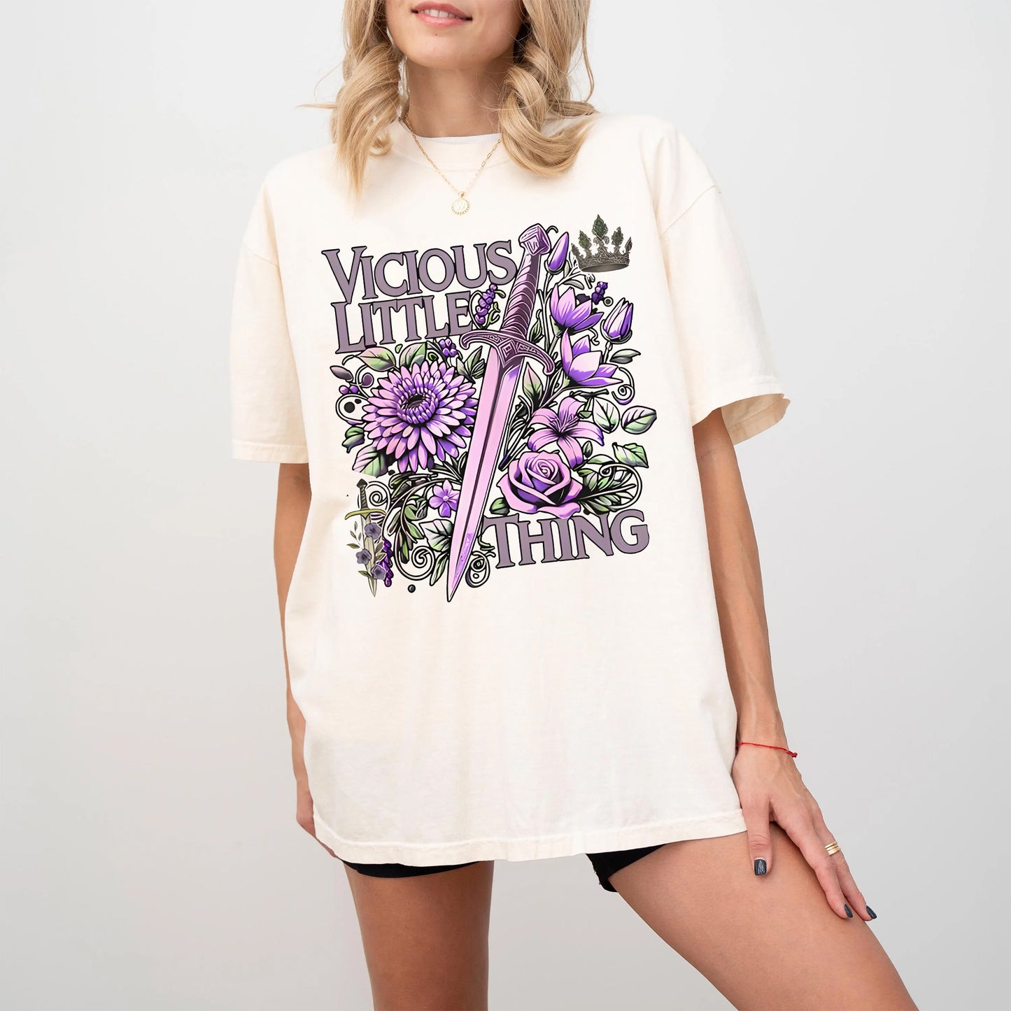 Vicious but Pretty Tee – Dark Fantasy Comfort Shirt