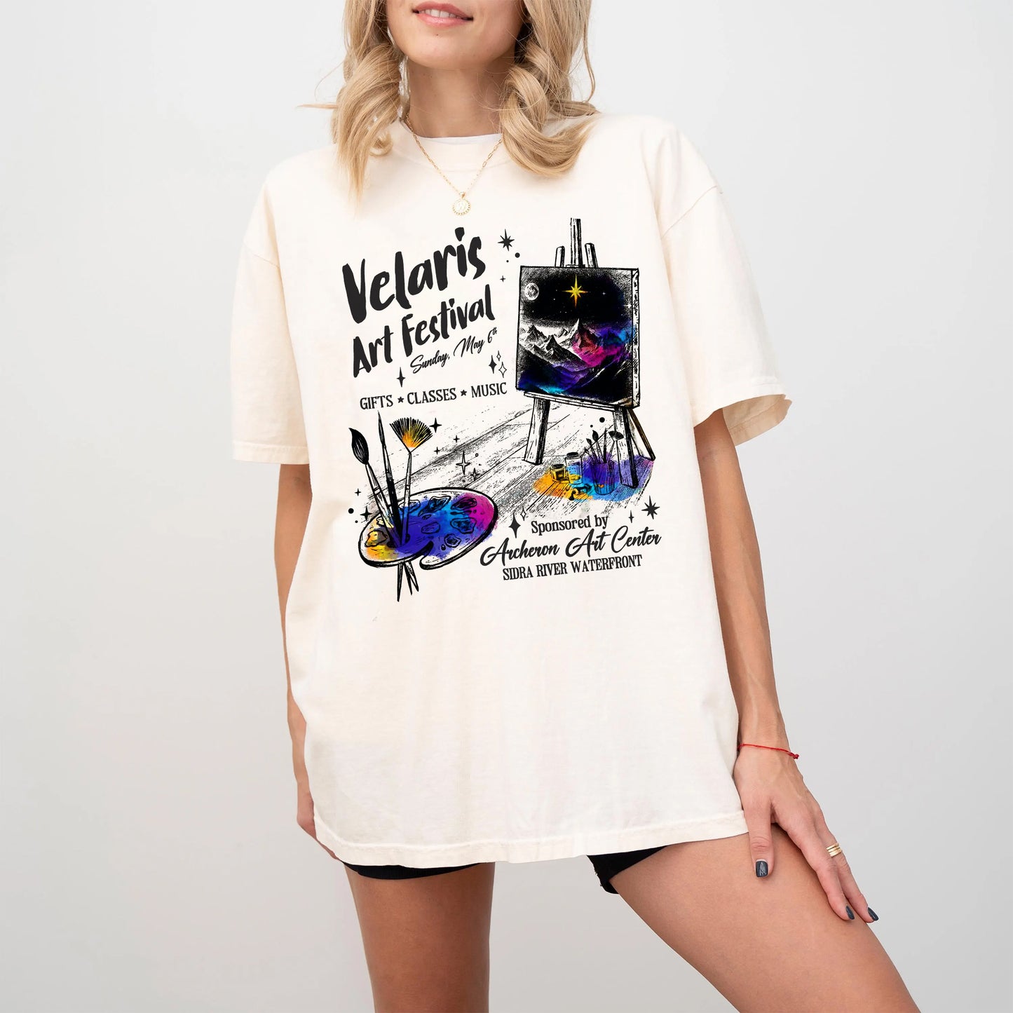 Velaris Art Festival Comfort Colors T-Shirt – ACOTAR Inspired Tee