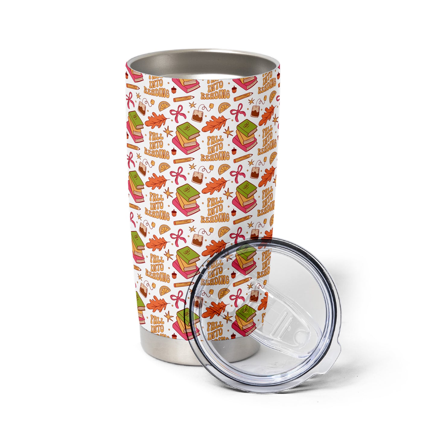 Fall Into Reading Bookish Tumbler