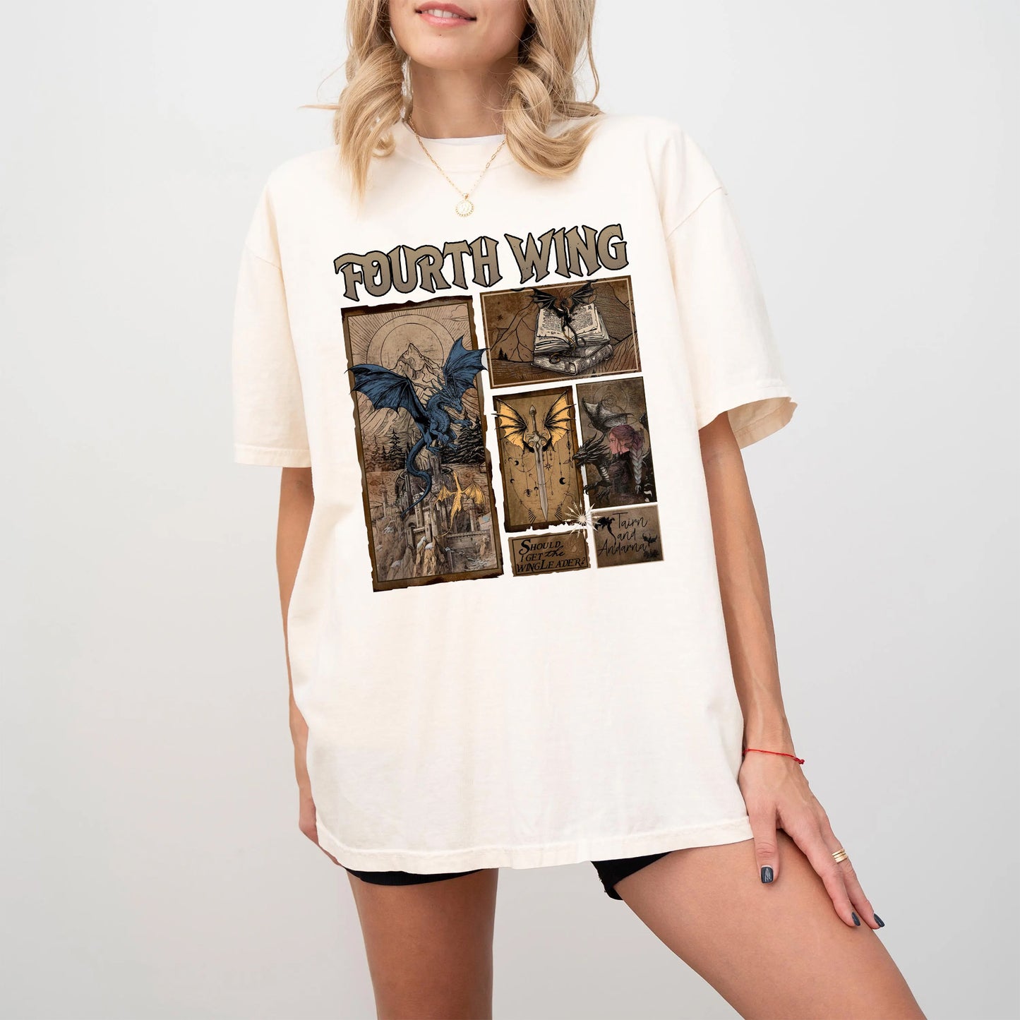 Fourth Wing Comic Panel T-Shirt