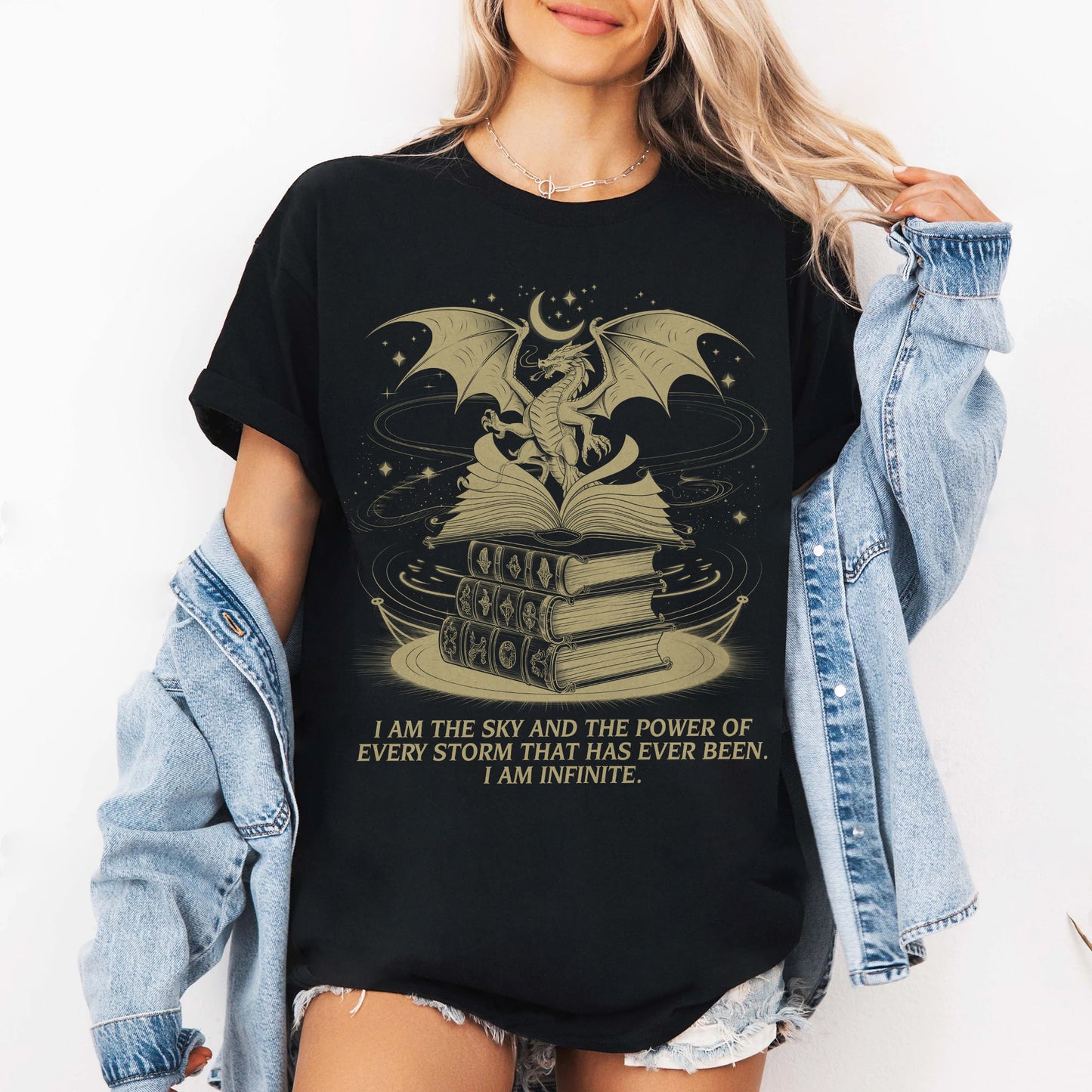 Dragon Fantasy Book Lover T-Shirt