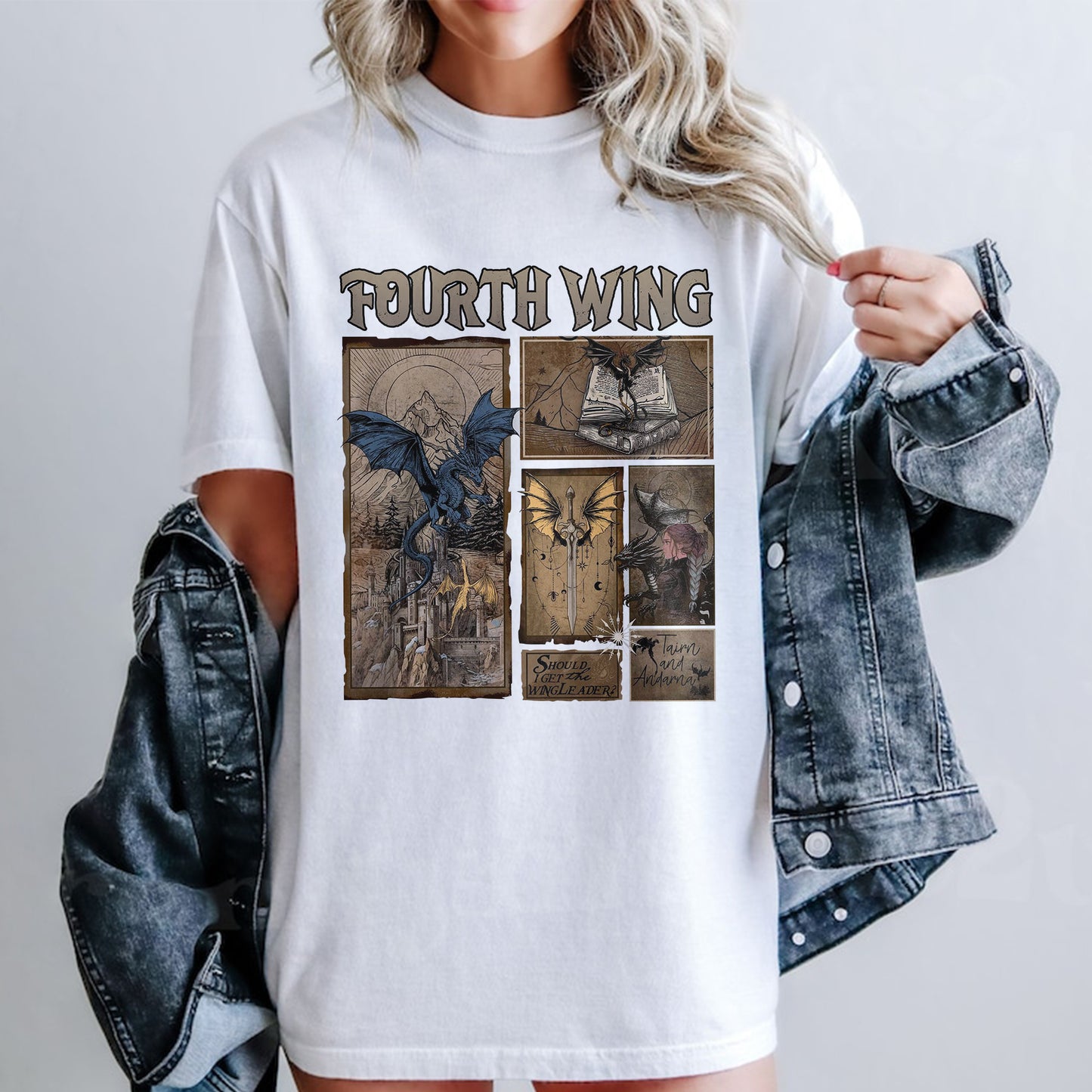 Fourth Wing Comic Panel T-Shirt