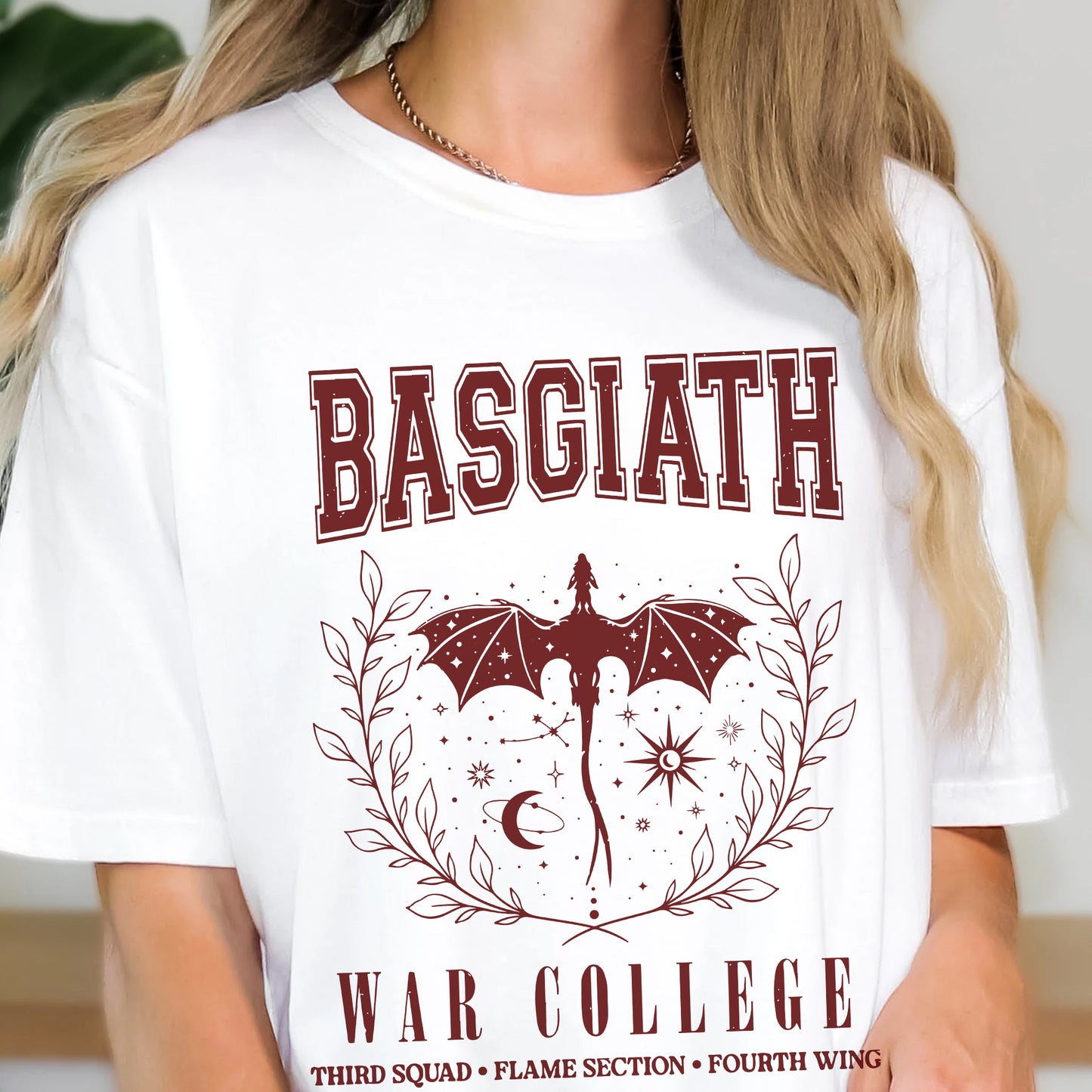 Basgiath War College T-Shirt – Fourth Wing Inspired