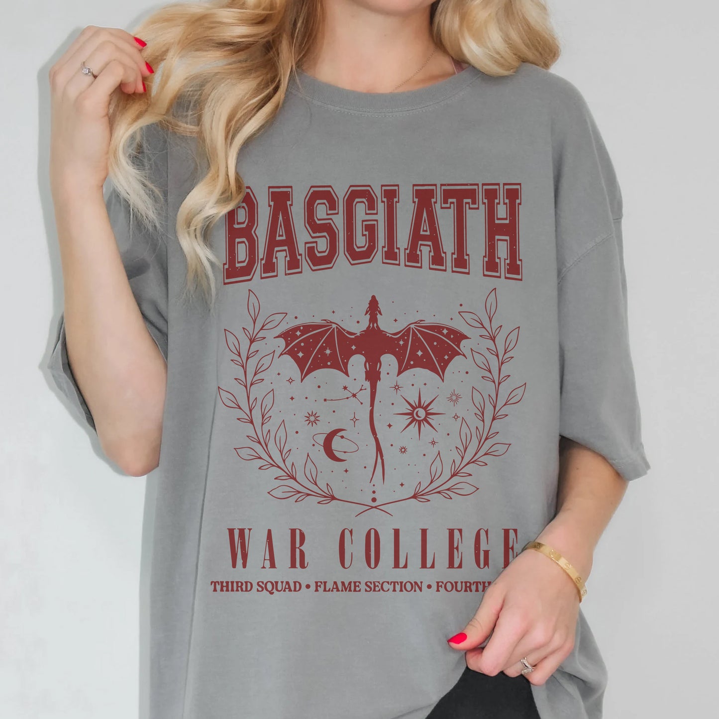 Basgiath War College T-Shirt – Fourth Wing Inspired