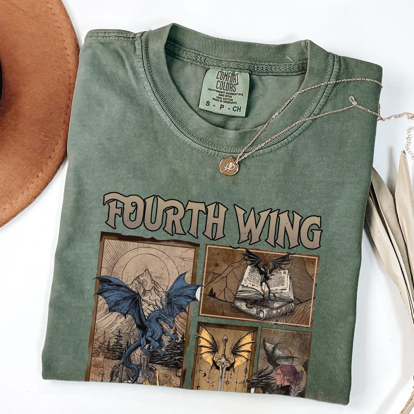 Fourth Wing Comic Panel T-Shirt
