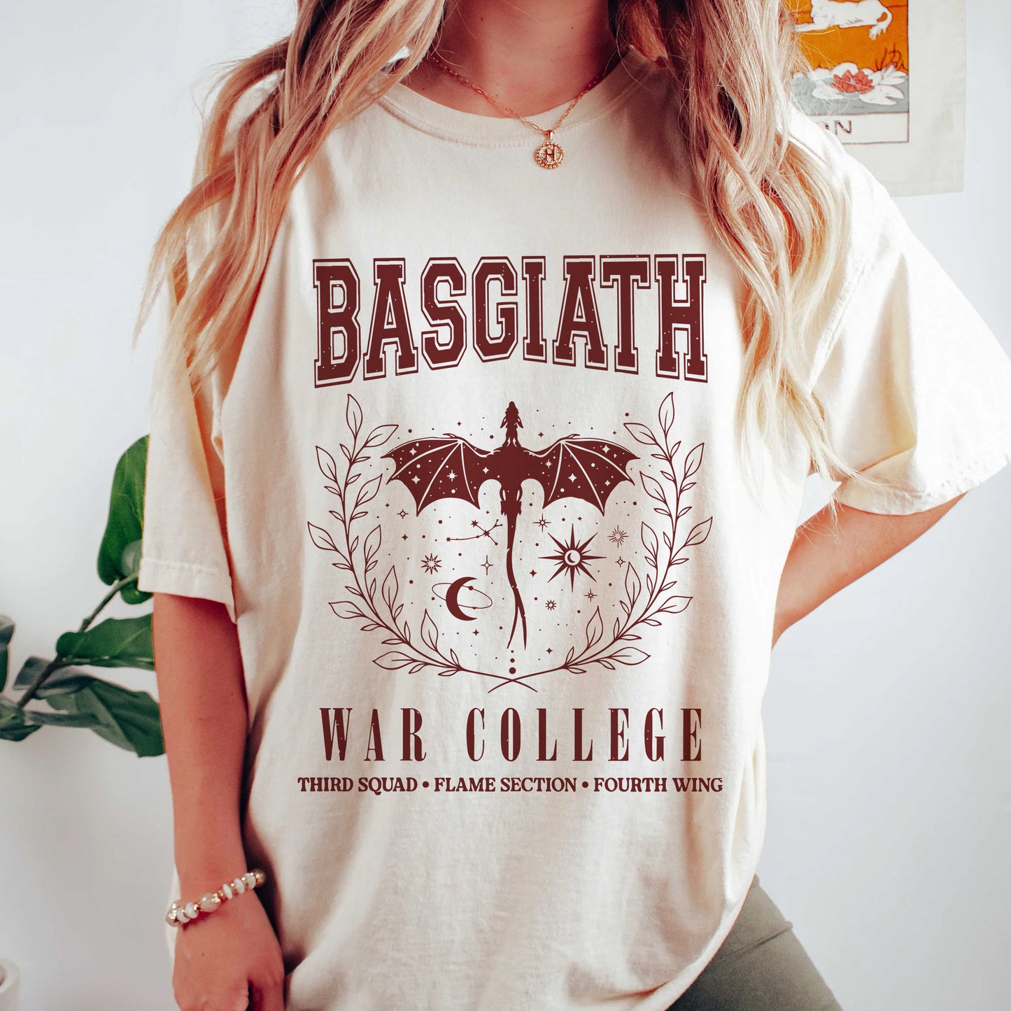 Basgiath War College T-Shirt – Fourth Wing Inspired