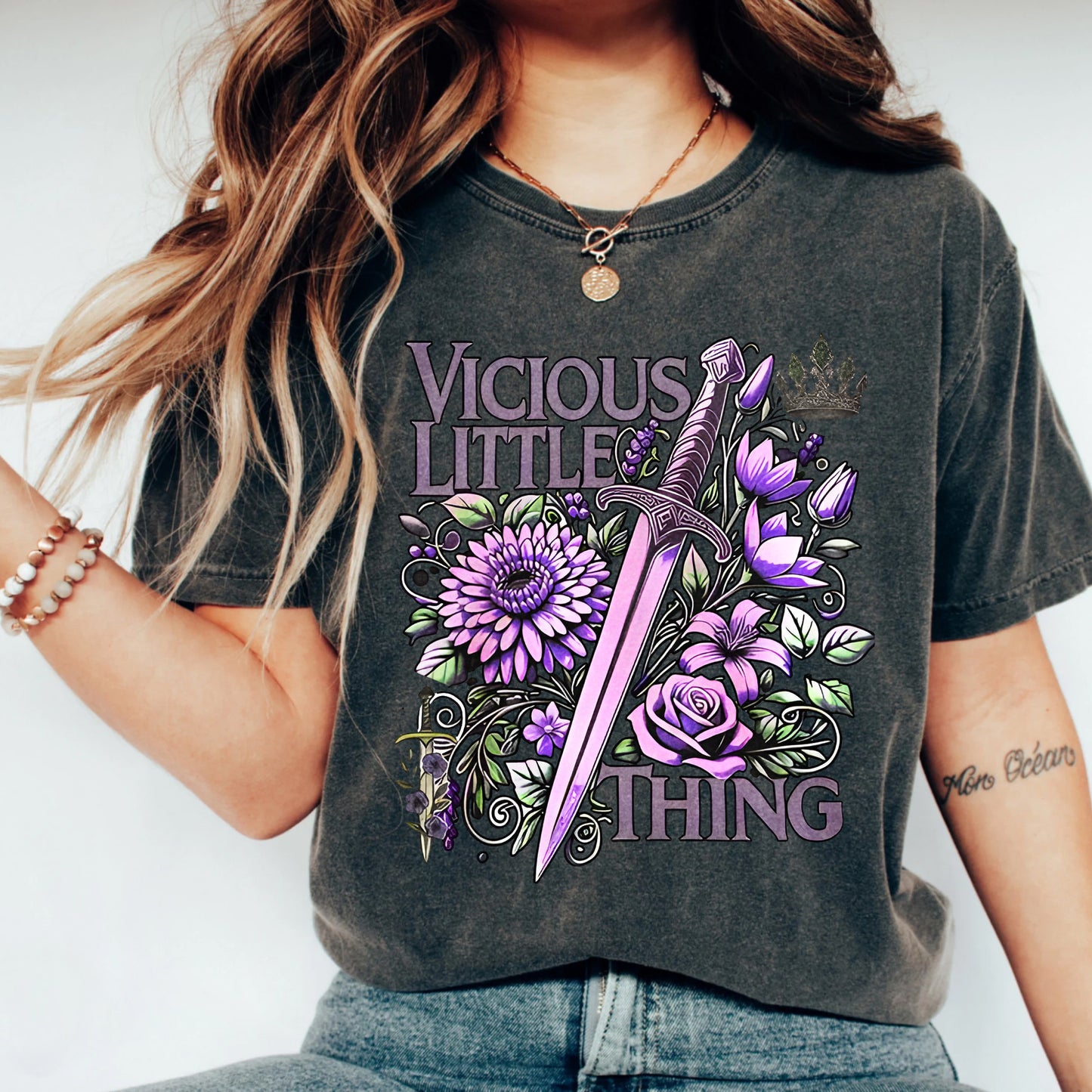 Vicious but Pretty Tee – Dark Fantasy Comfort Shirt