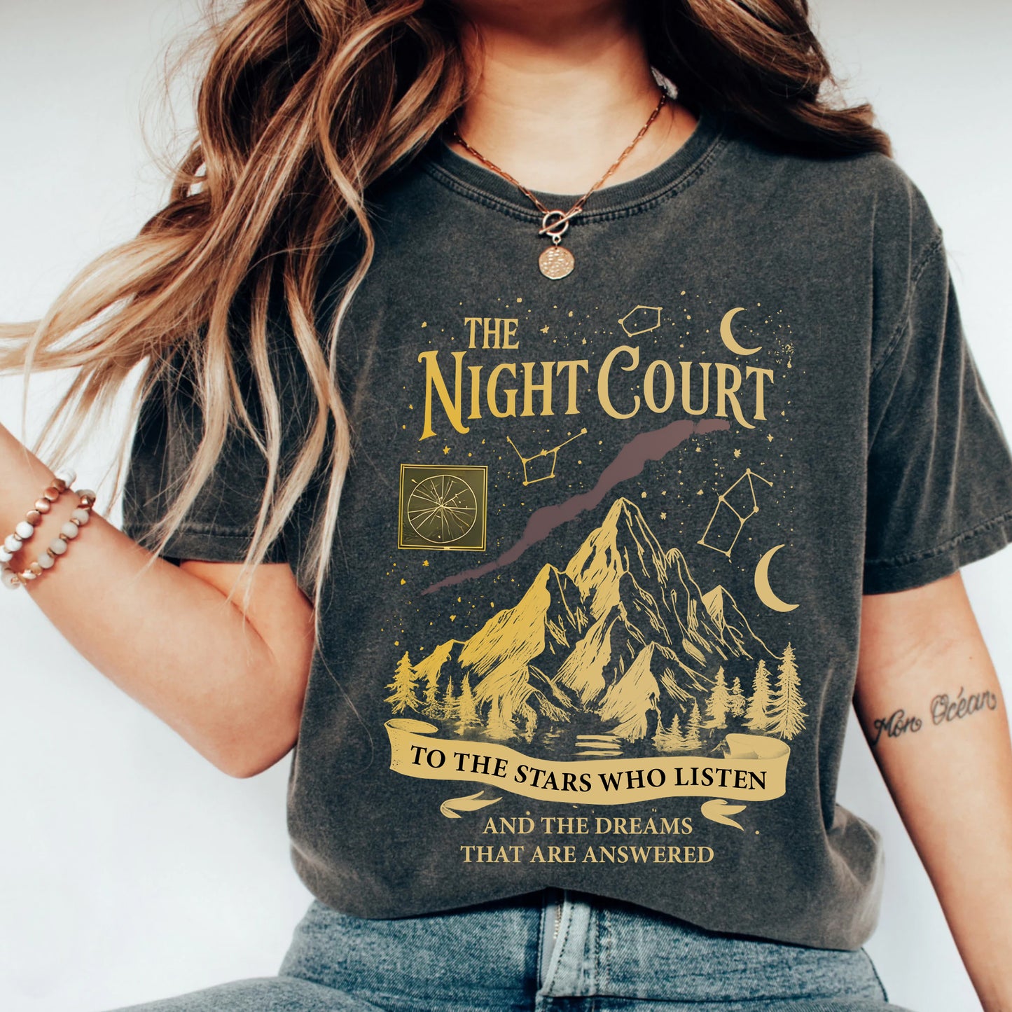 Night Court Comfort Colors T-Shirt – To the Stars ACOTAR Graphic Tee