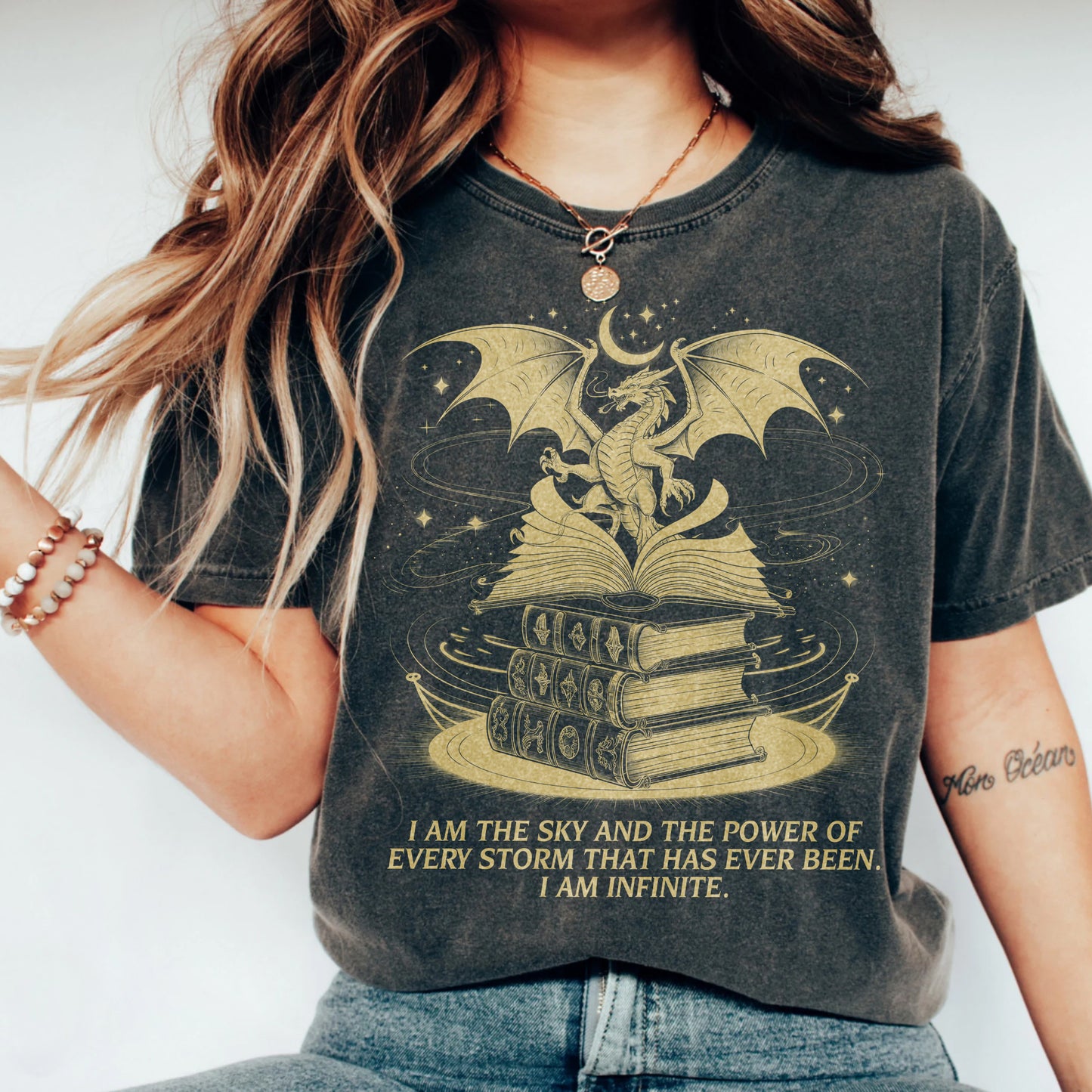Dragon Fantasy Book Lover T-Shirt