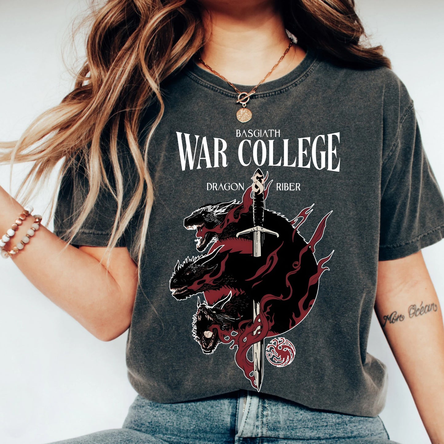 Basgiath War College T-Shirt | Fourth Wing Dragon Rider Tee