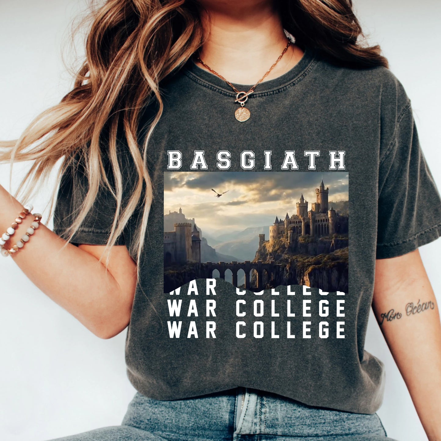 Basgiath War College T-Shirt | Fourth Wing Fantasy Tee