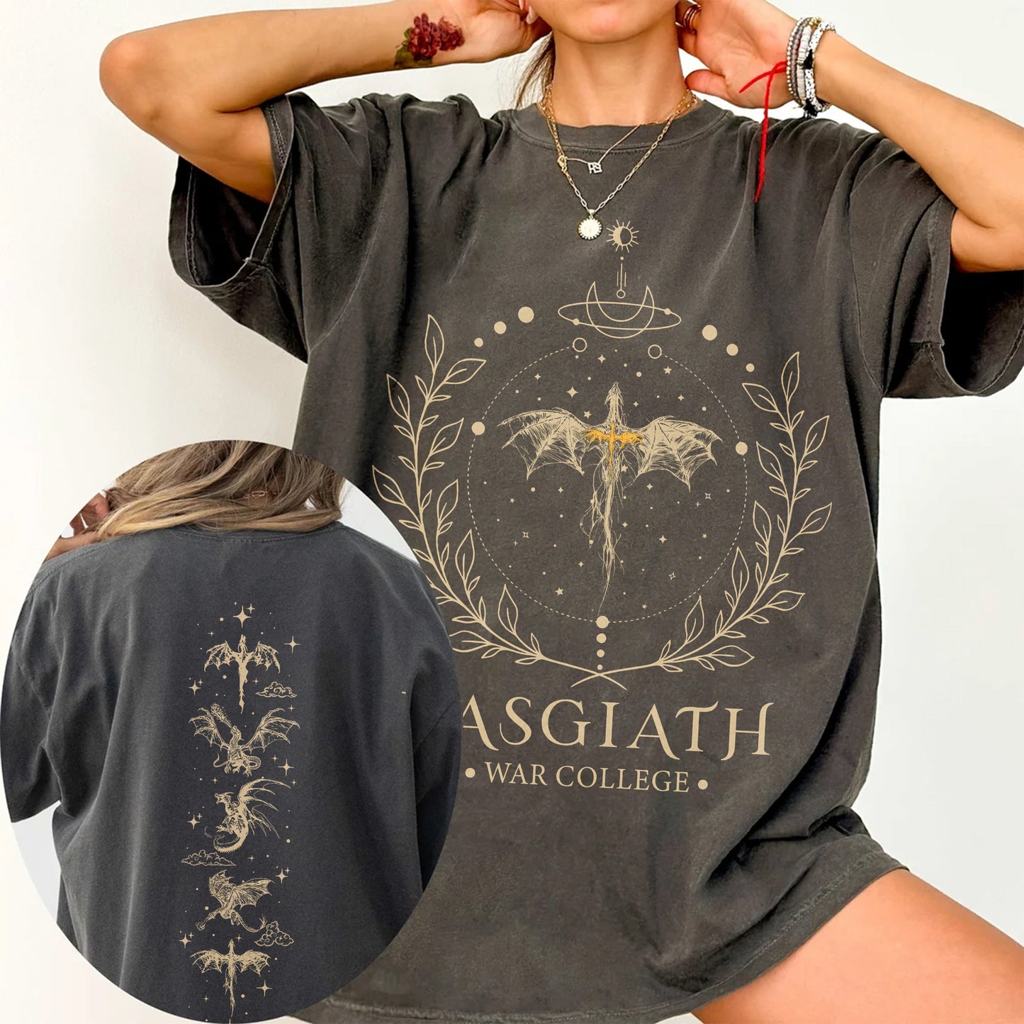 Basgiath War College T-Shirt | Fourth Wing Fantasy Tee