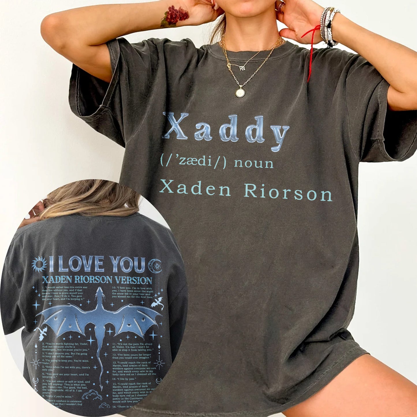 Xaden Riorson Comfort Colors T-Shirt – Xaddy & I Love You Design
