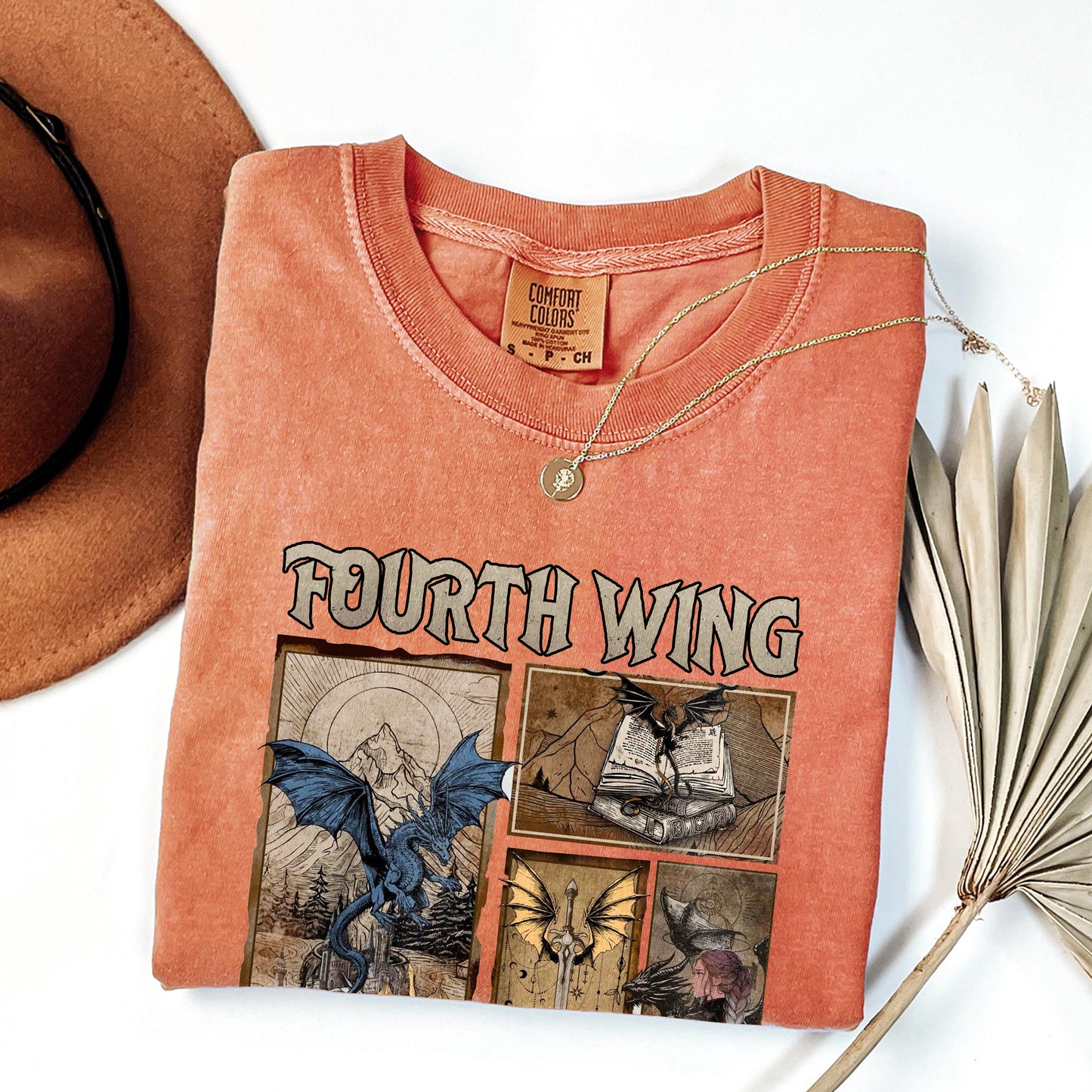 Fourth Wing Comic Panel T-Shirt