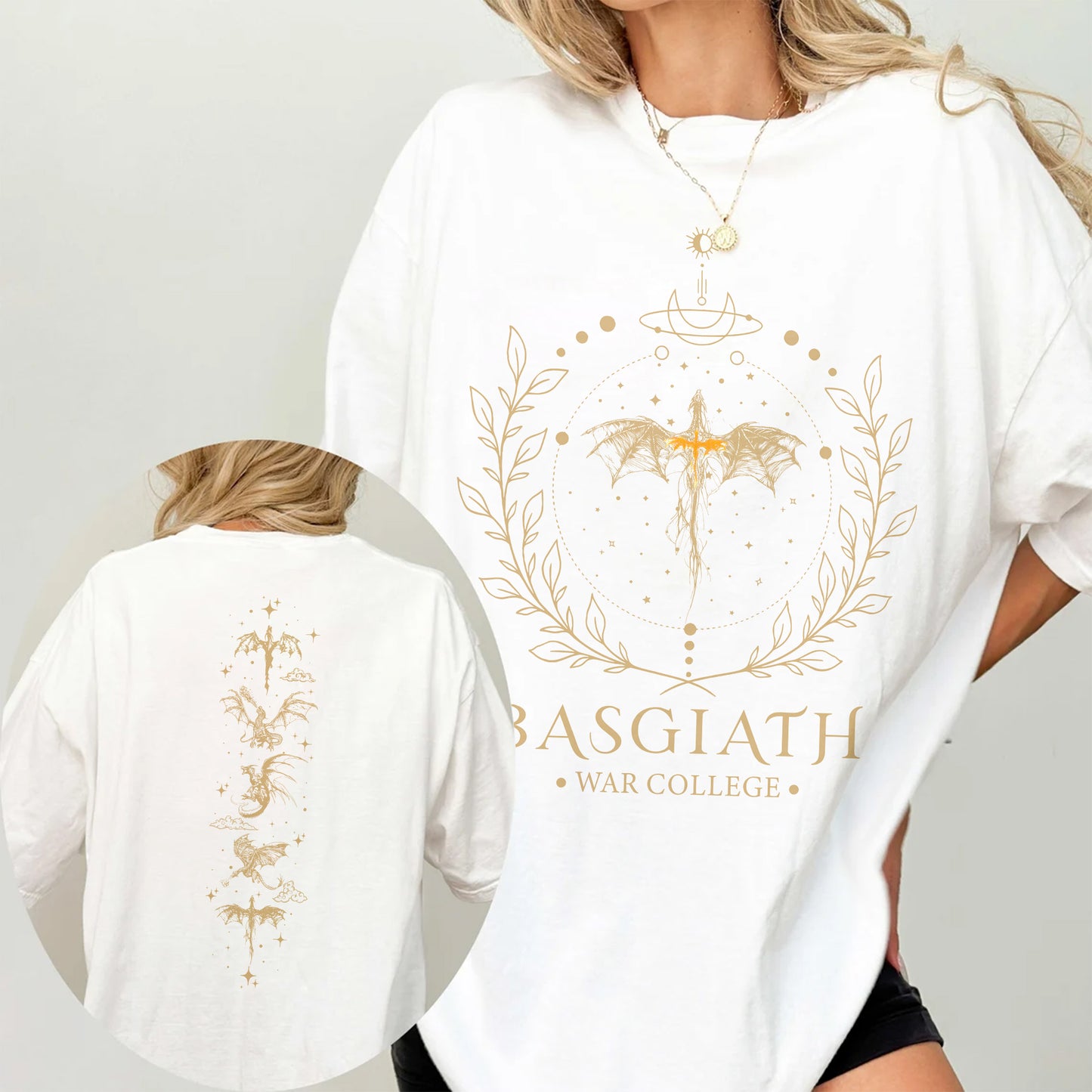 Basgiath War College T-Shirt | Fourth Wing Fantasy Tee