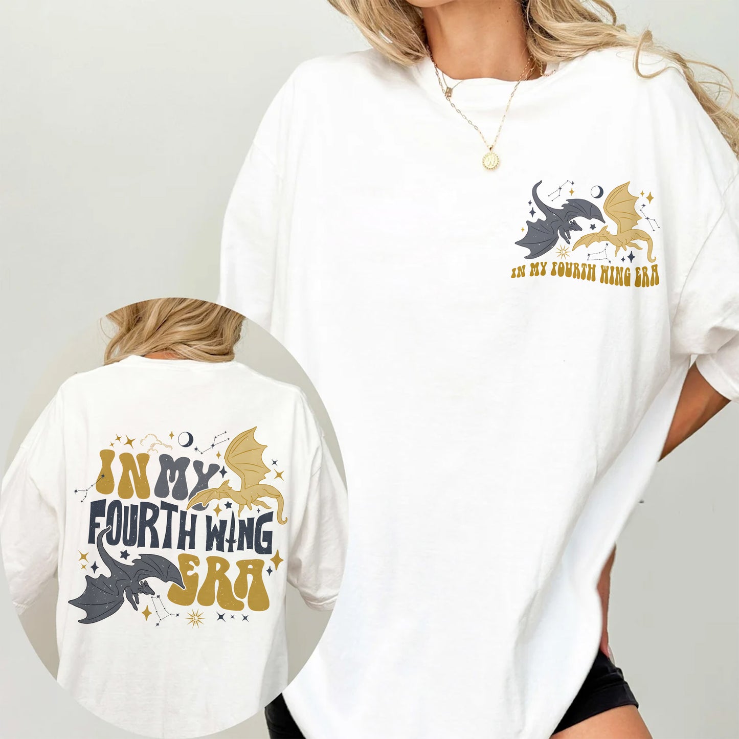 Fourth Wing Era Comfort Colors T-Shirt – Dragon Fantasy Reader Tee