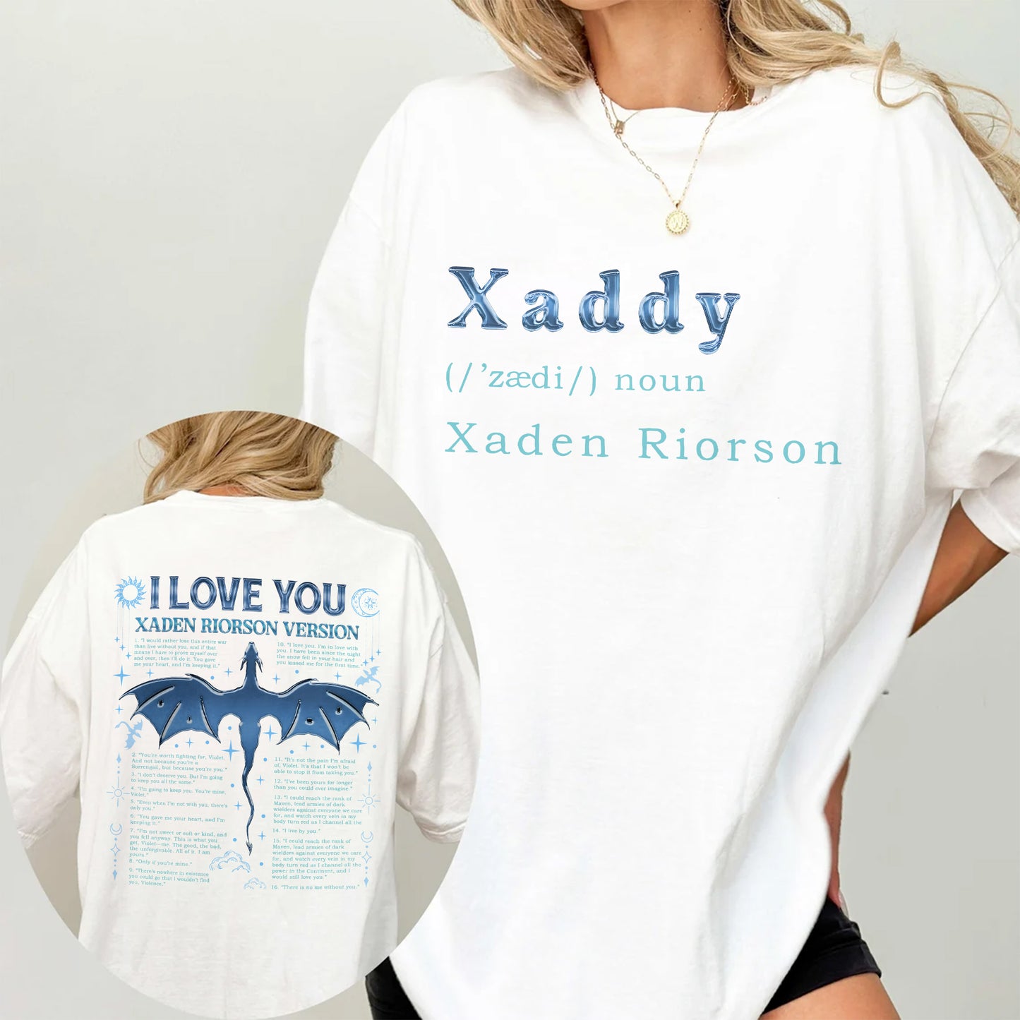 Xaden Riorson Comfort Colors T-Shirt – Xaddy & I Love You Design