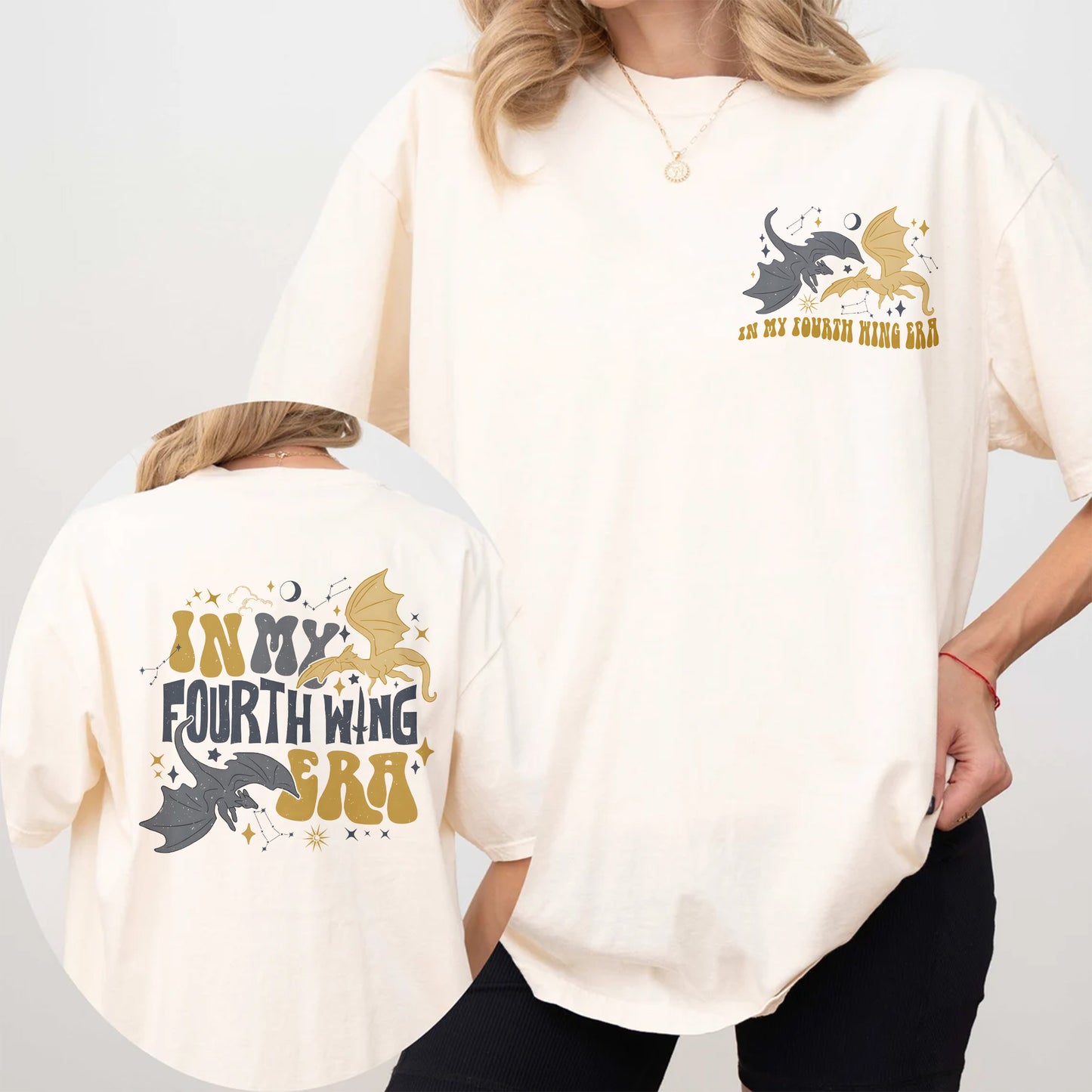 Fourth Wing Era Comfort Colors T-Shirt – Dragon Fantasy Reader Tee