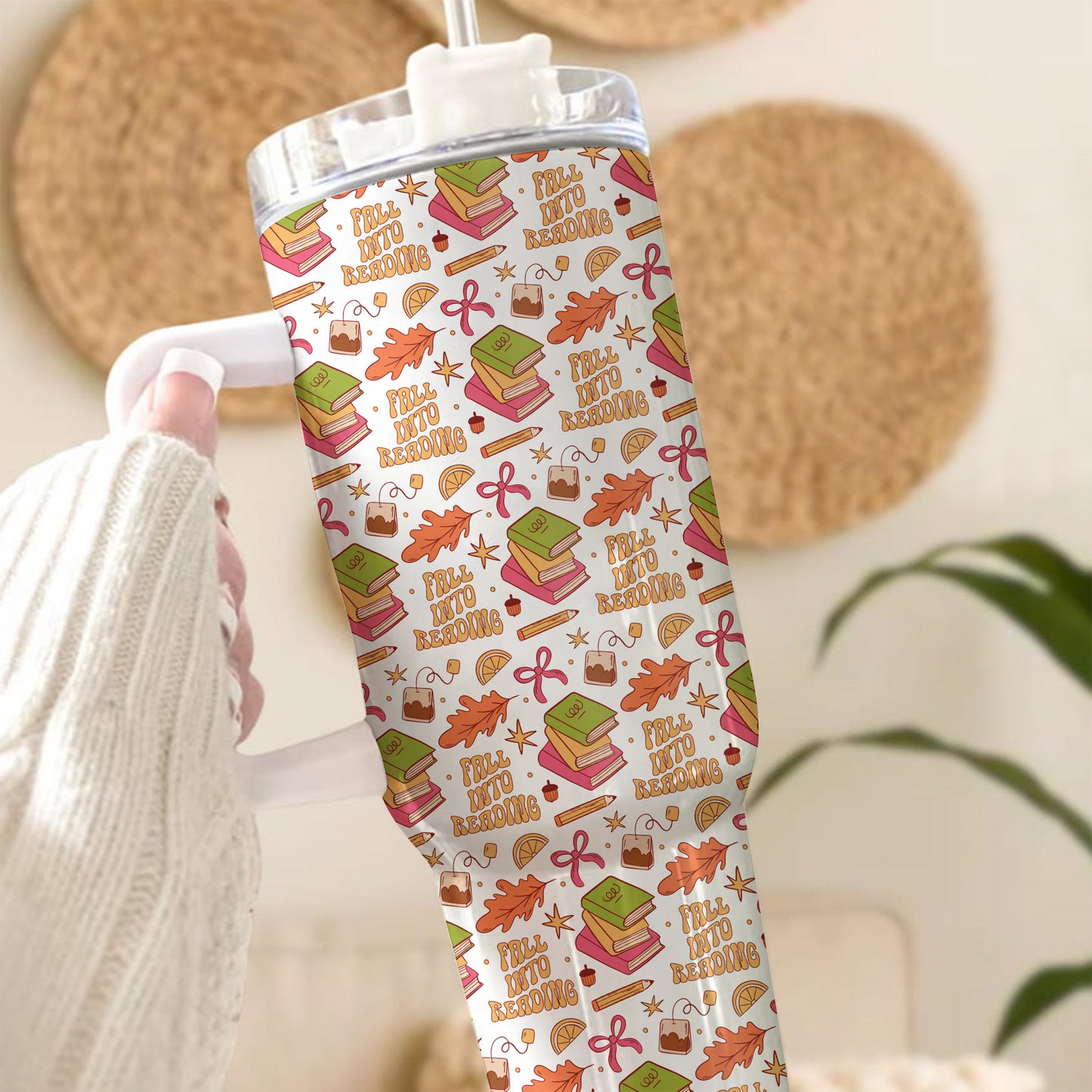 Fall Into Reading Bookish Tumbler