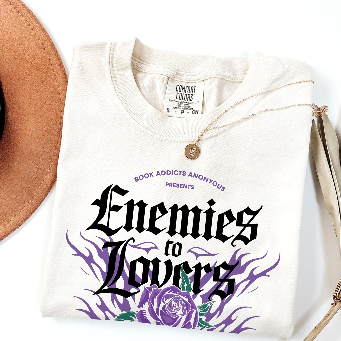 Enemies to Lovers Tour T-Shirt | Bookish Romance Oversized Tee