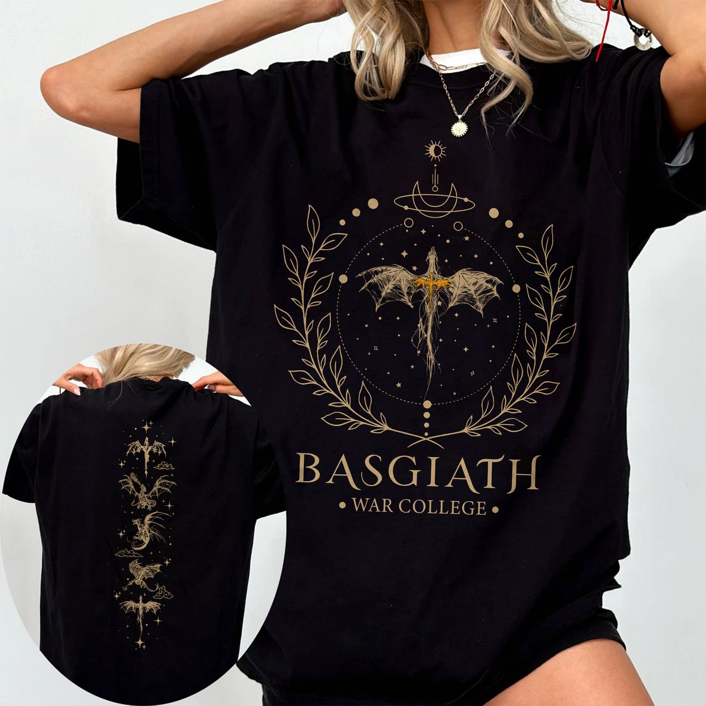 Basgiath War College T-Shirt | Fourth Wing Fantasy Tee