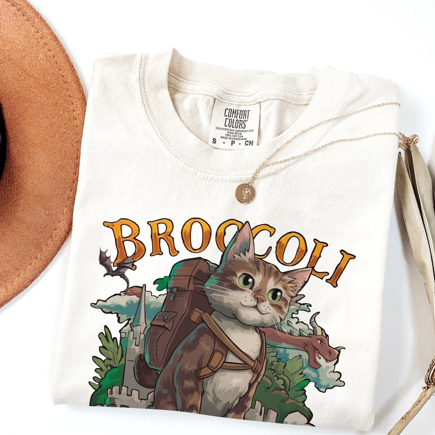 Broccoli - Quest Squad Mascot Adventure Shirt