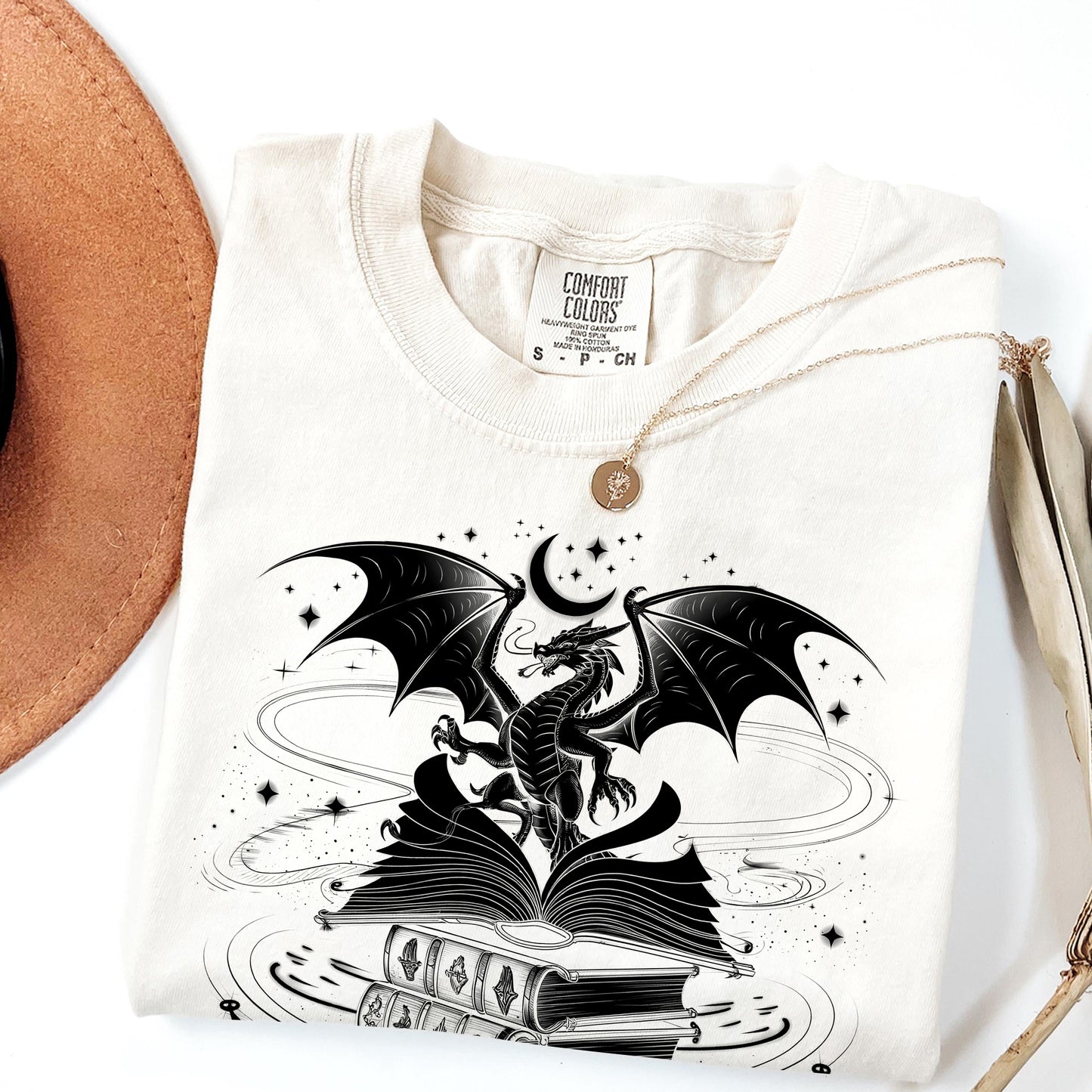 Dragon Fantasy Book Lover T-Shirt