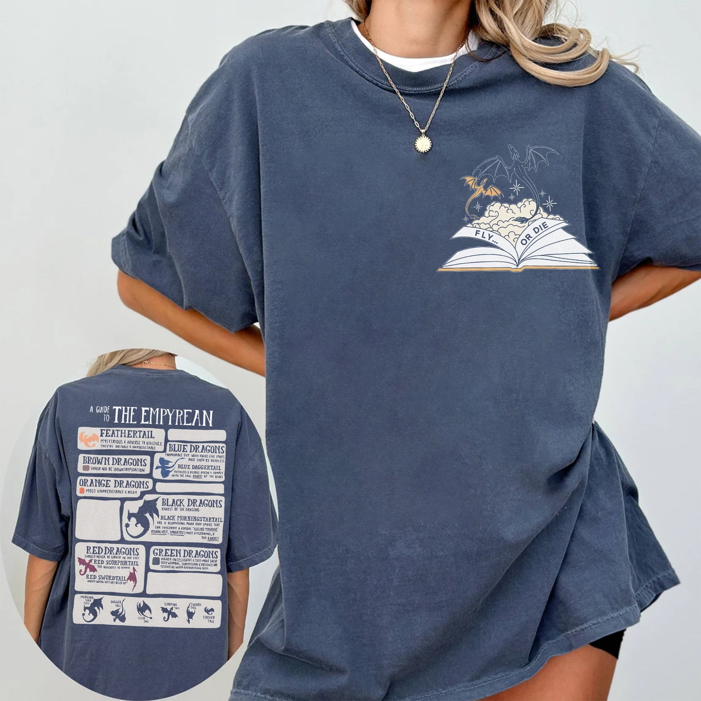 Empyrean Dragon Guide T-Shirt | Fourth Wing Fantasy Tee