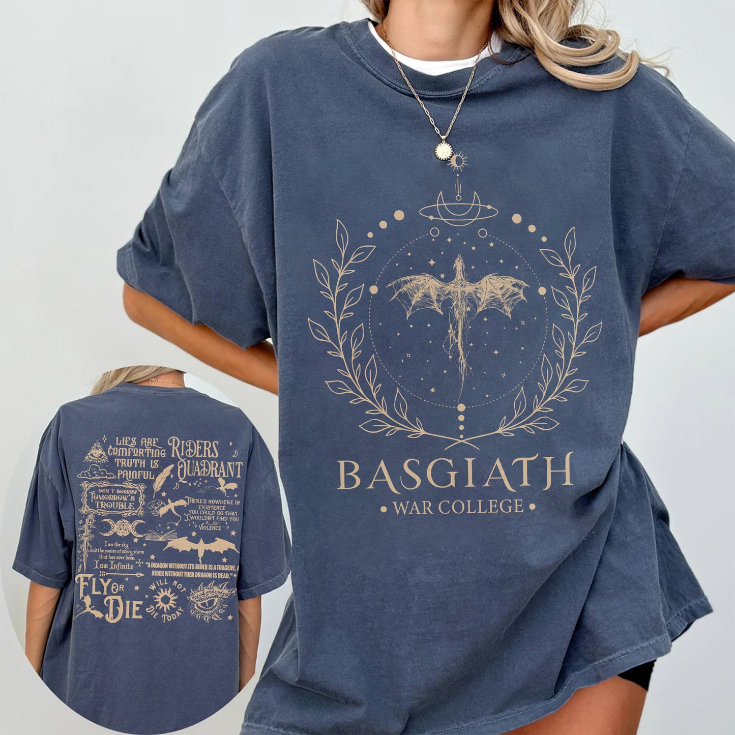 Basgiath War College T-Shirt | Fourth Wing Fantasy Tee