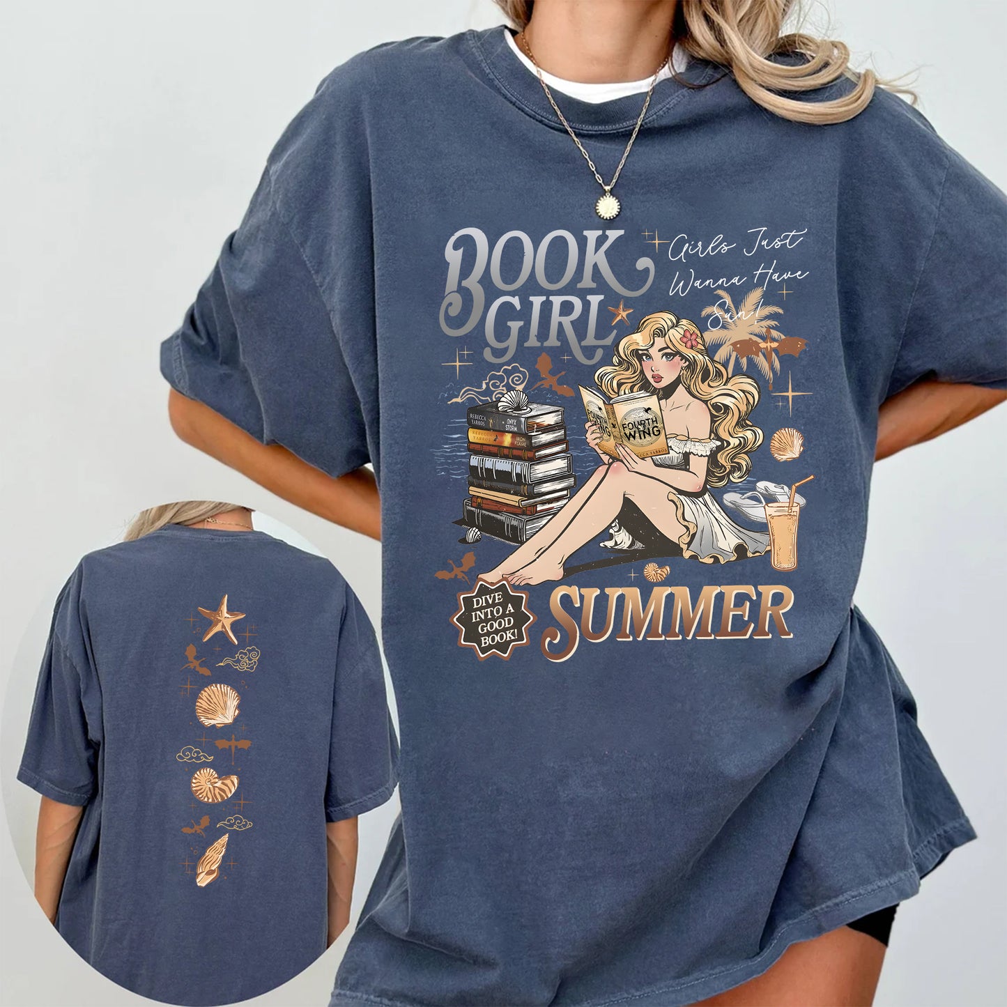 Fourth Wing Book Girl Summer Tee – Comfort Colors Edition