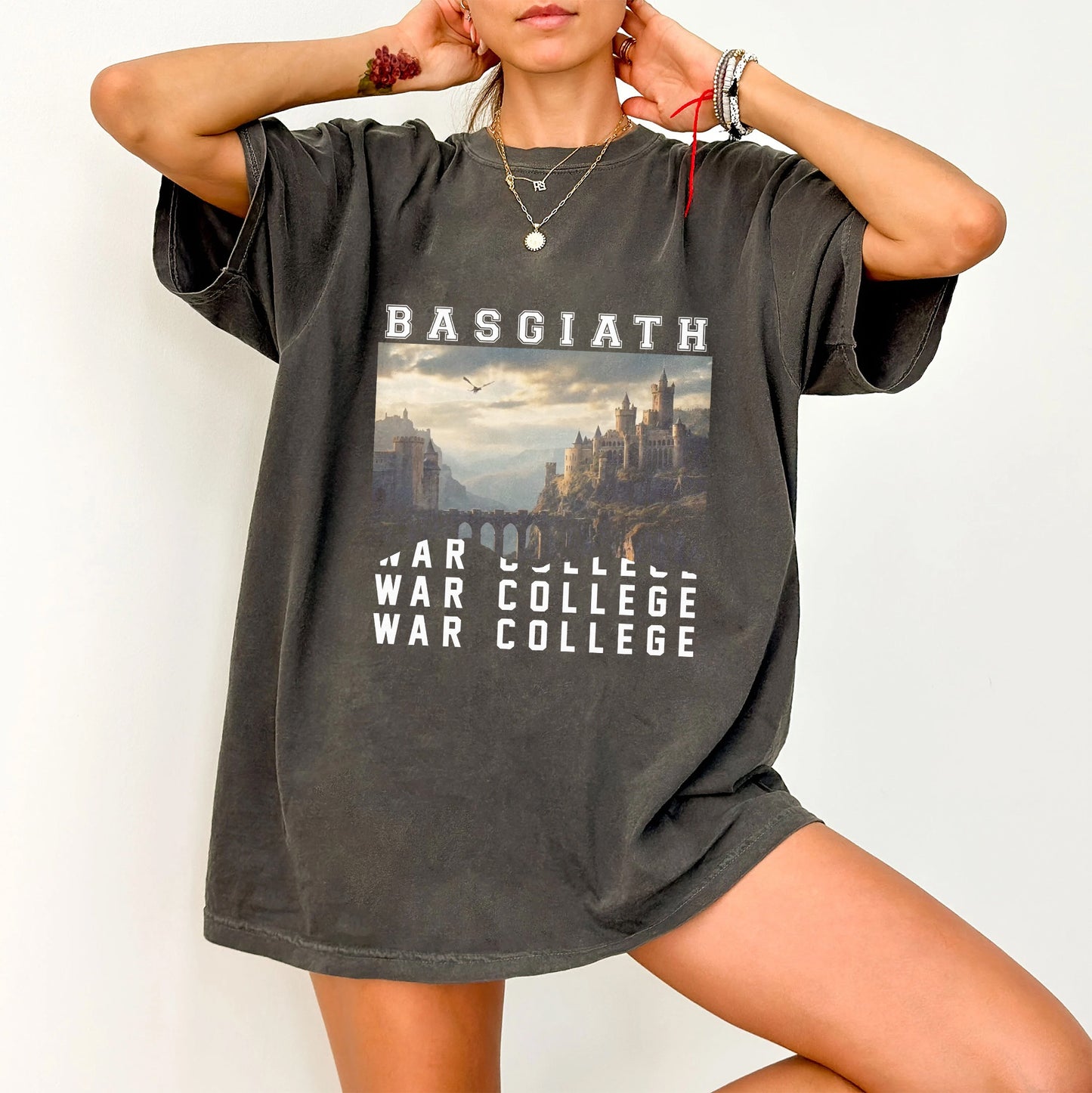 Basgiath War College T-Shirt | Fourth Wing Fantasy Tee