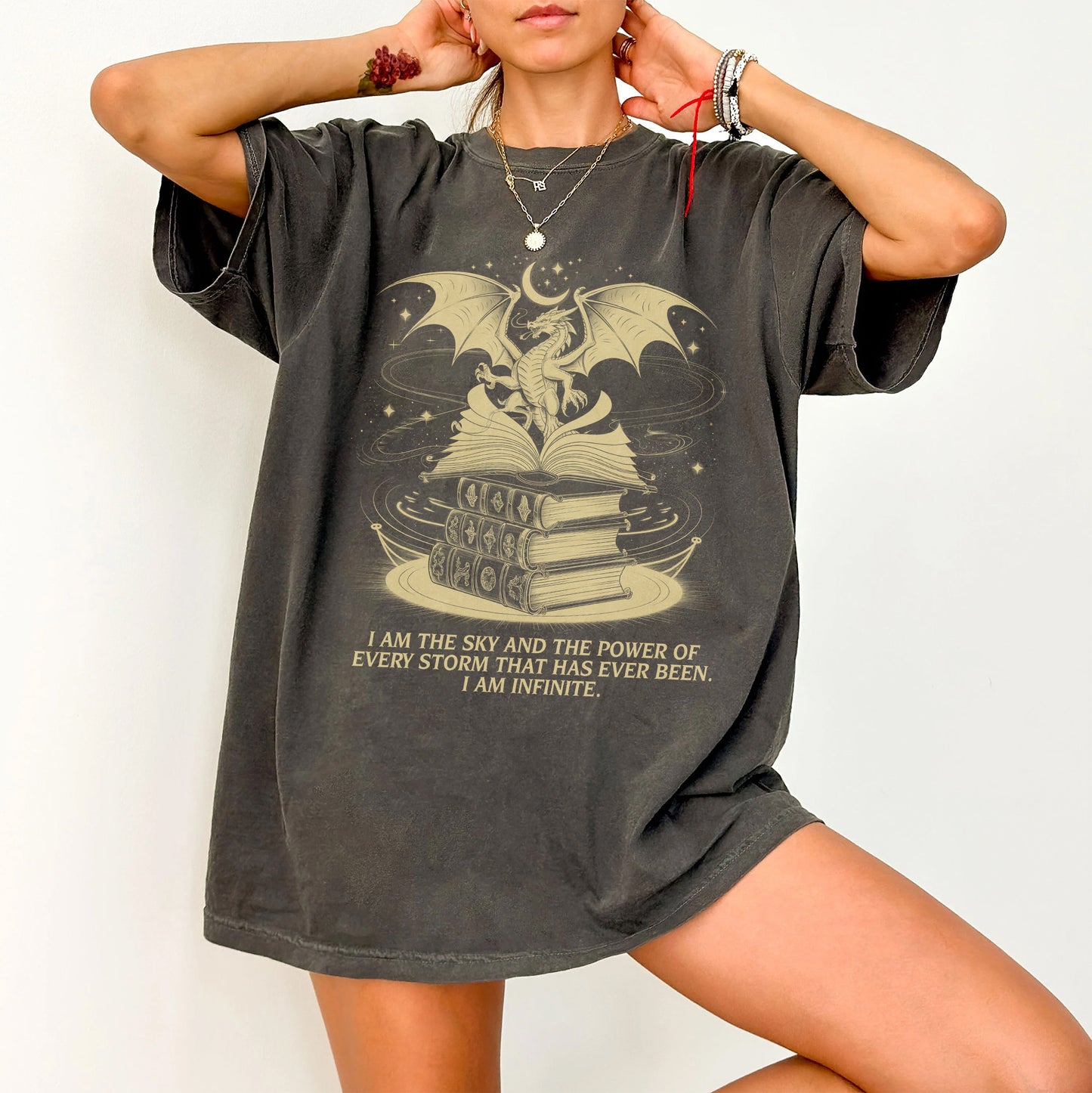 Dragon Fantasy Book Lover T-Shirt