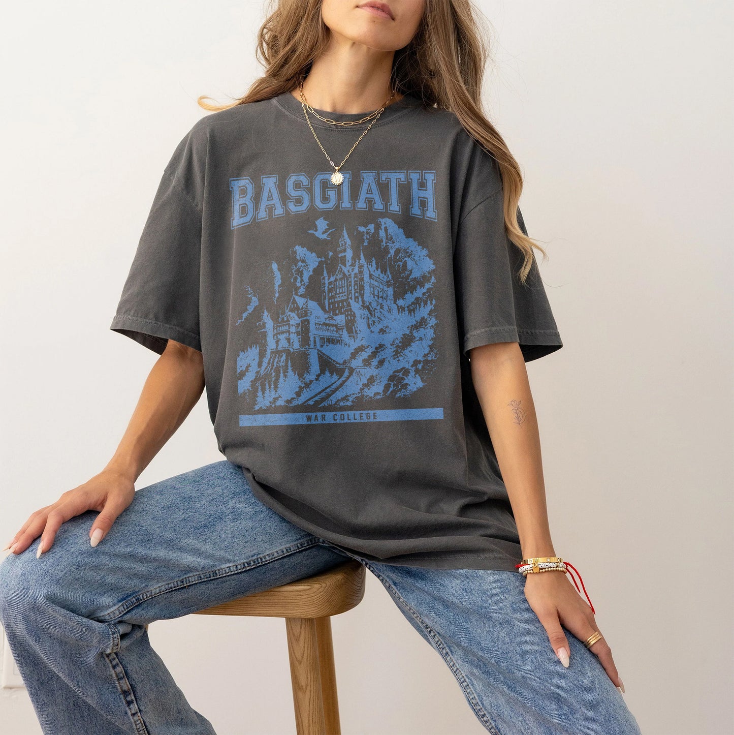 Basgiath War College T-Shirt | Fourth Wing Dragon Rider Tee