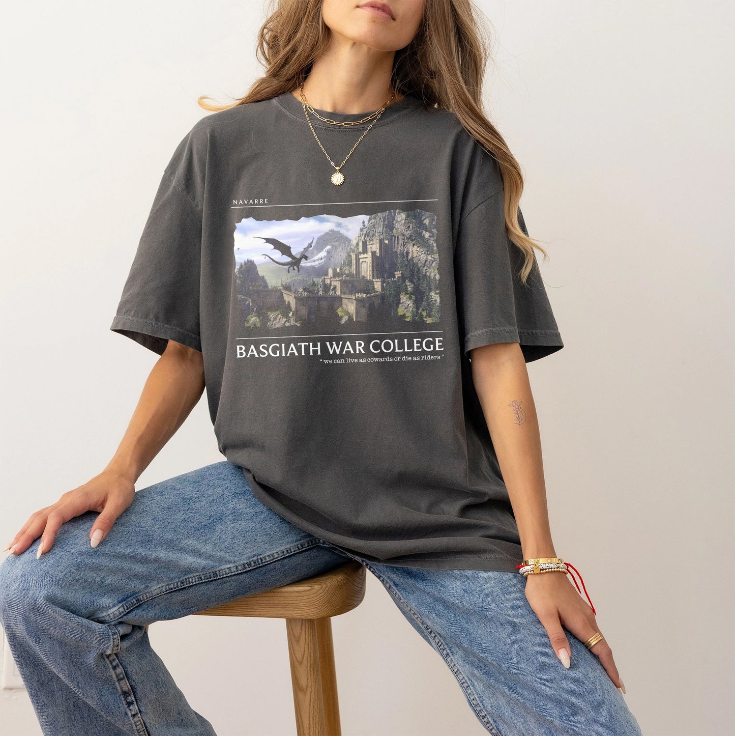 Basgiath War College T-Shirt | Fourth Wing Dragon Rider Tee