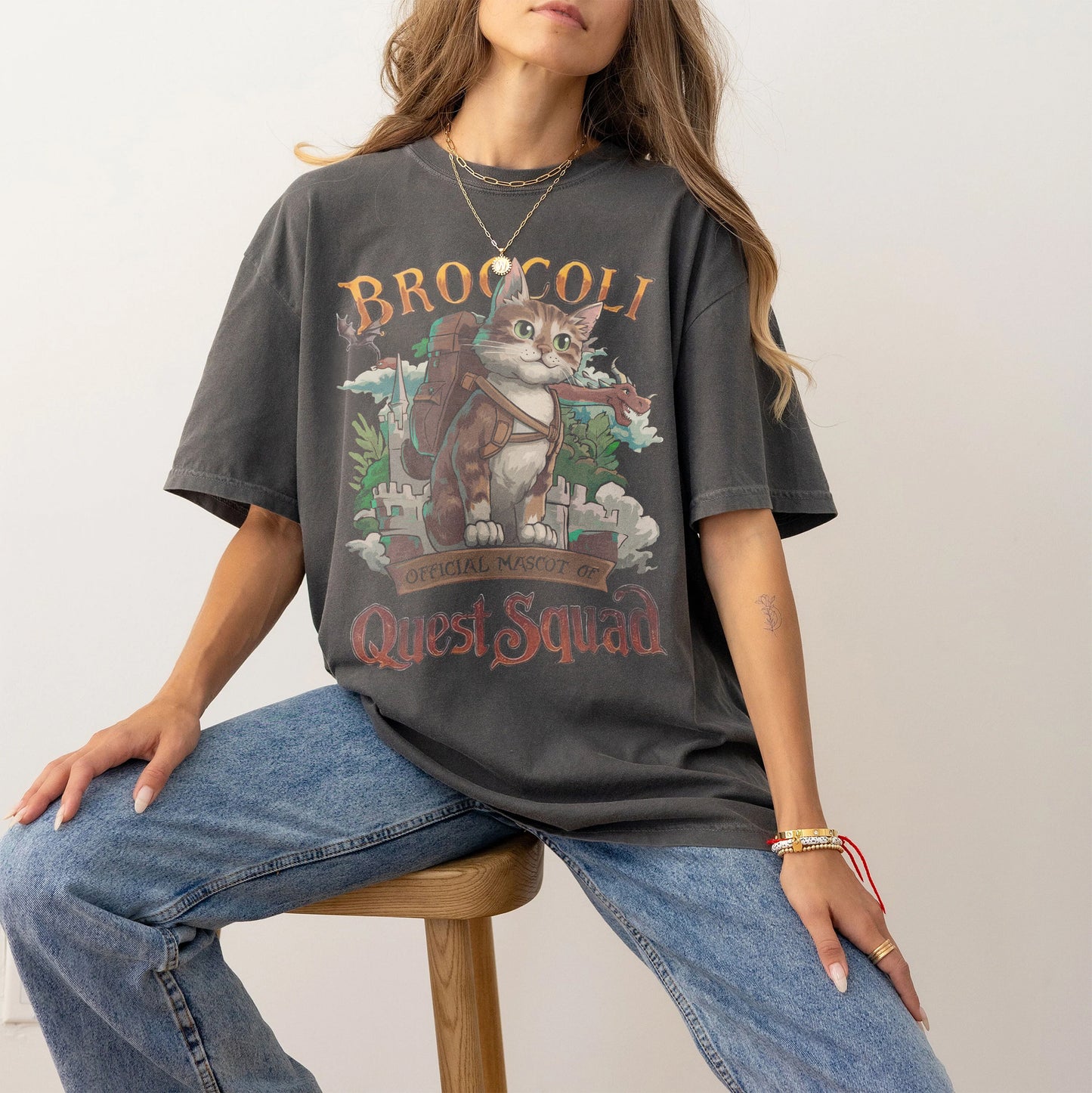 Broccoli - Quest Squad Mascot Adventure Shirt