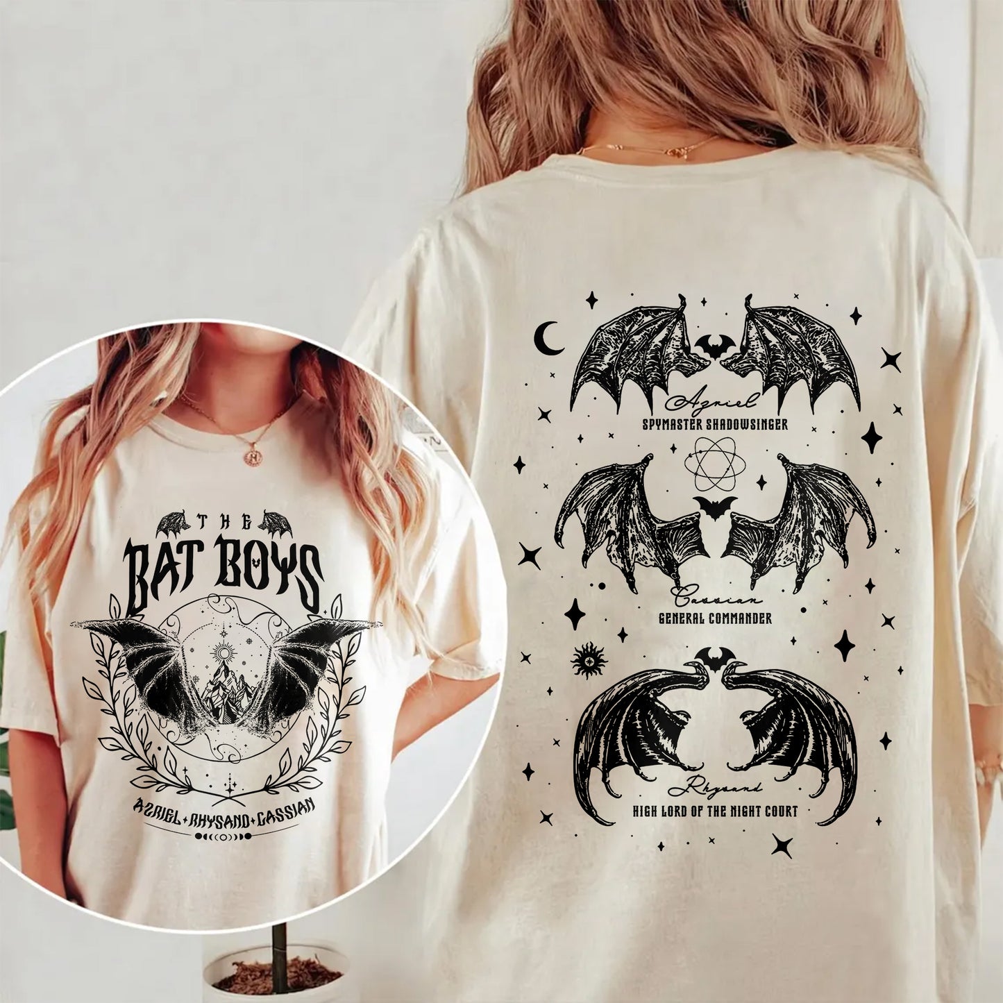 The Bat Boys Comfort Colors T-Shirt โ Night Court Winged Warriors Tee