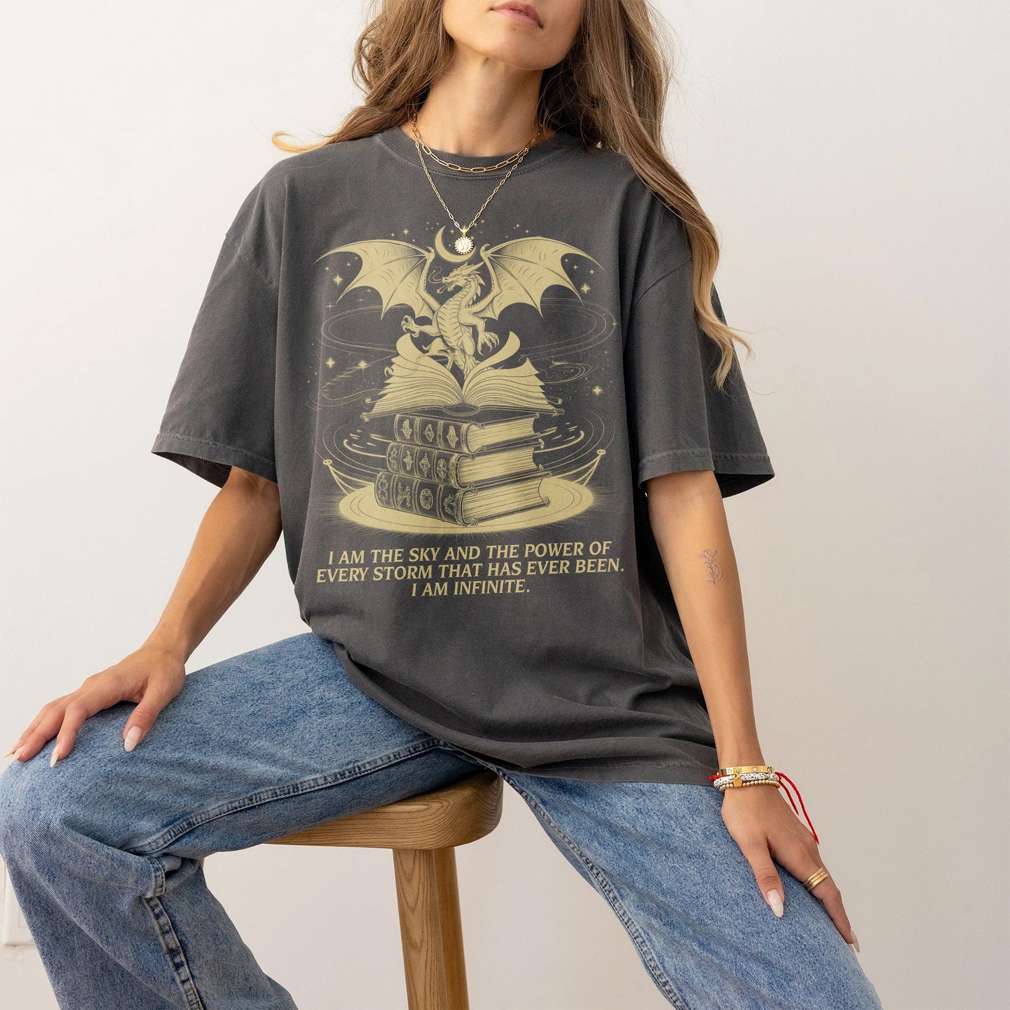 Dragon Fantasy Book Lover T-Shirt