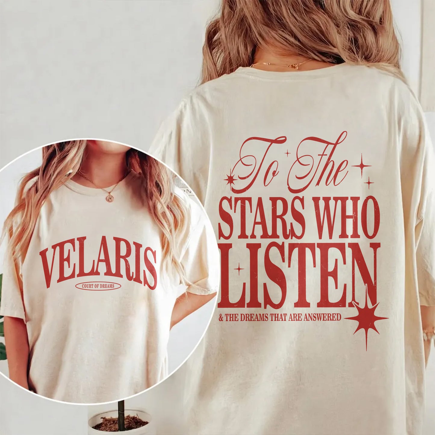 Velaris Comfort Colors T-Shirt – Court of Dreams Minimal Design