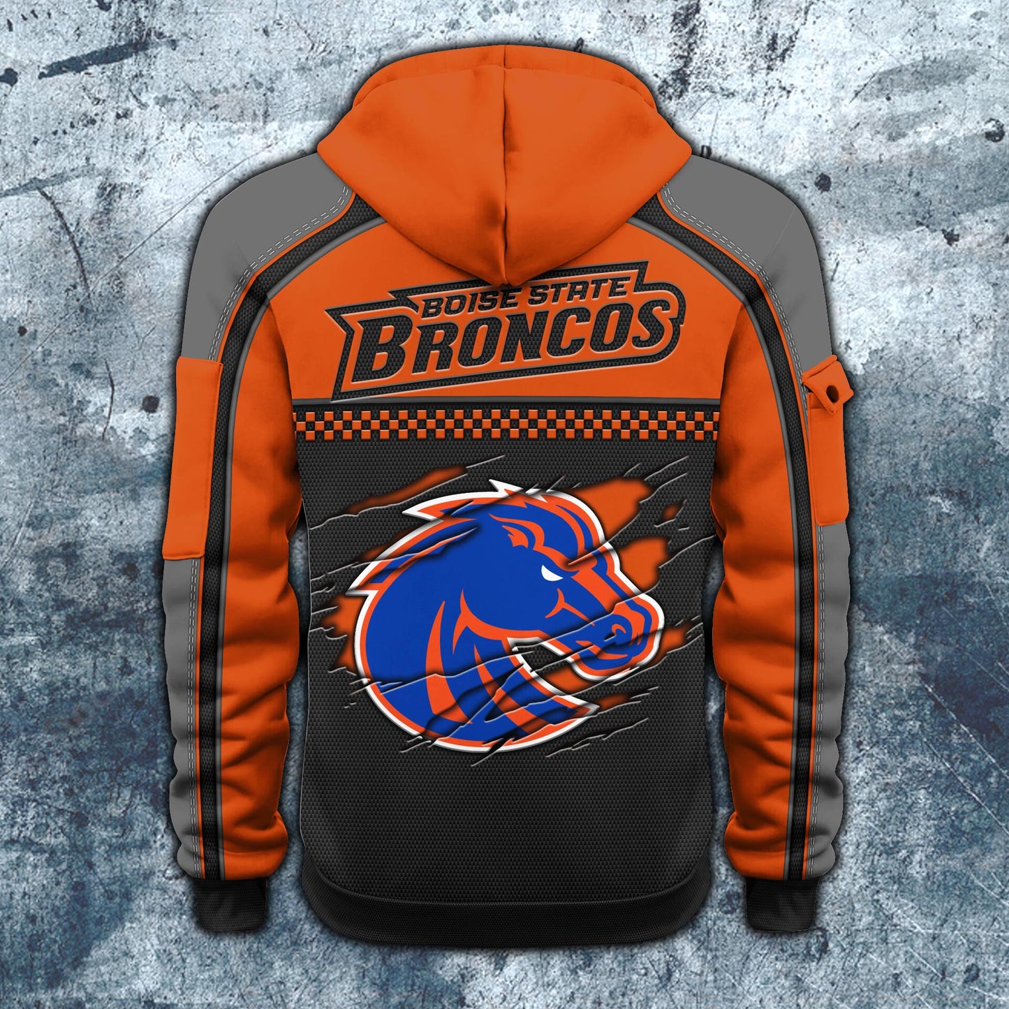 Boise State BroncosHoodie Half Zipper Custom Your Name EHIVM-07092718
