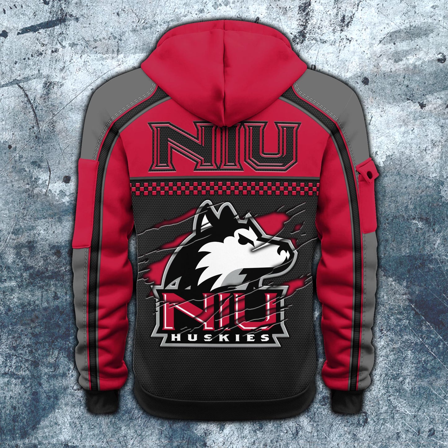 Northern Illinois HuskiesHoodie Half Zipper Custom Your Name EHIVM-07092718