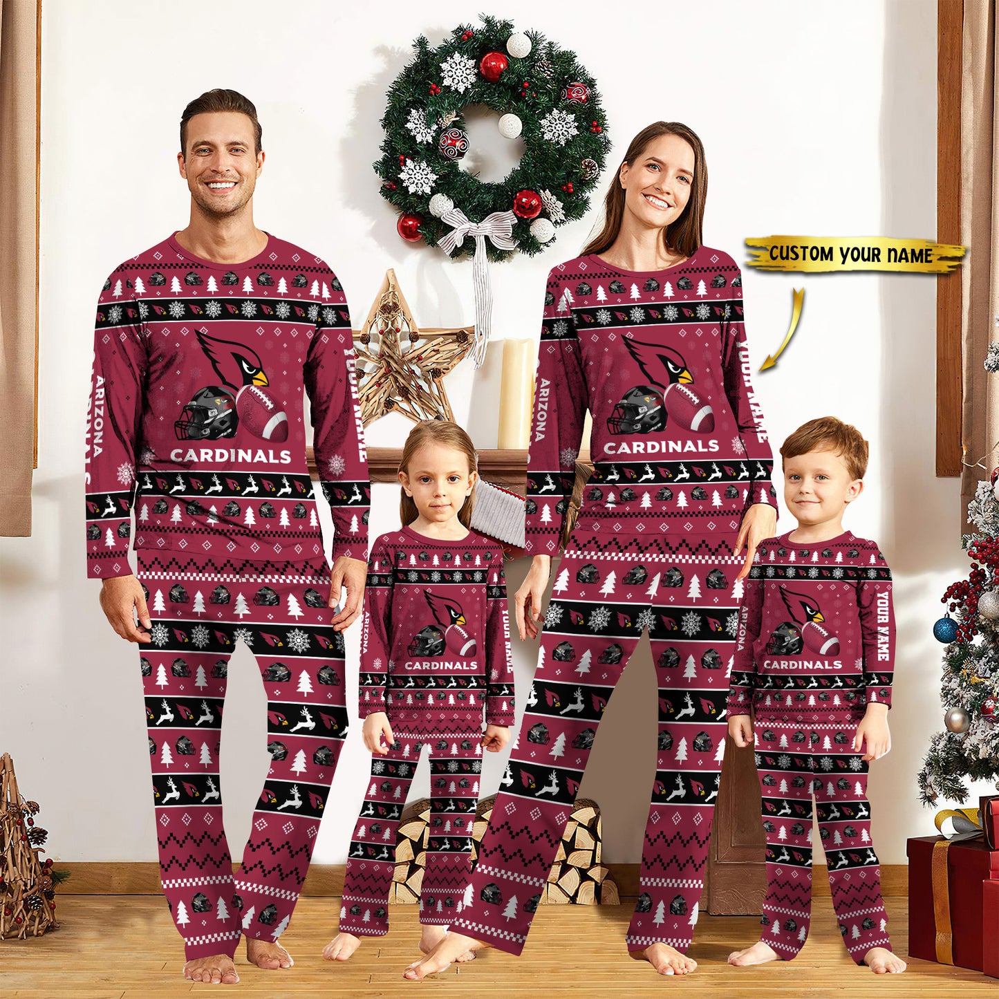 Arizona Cardinals Pajamas Custom Your Name 2026 Versions, Christmas Gift EHIVM-52580