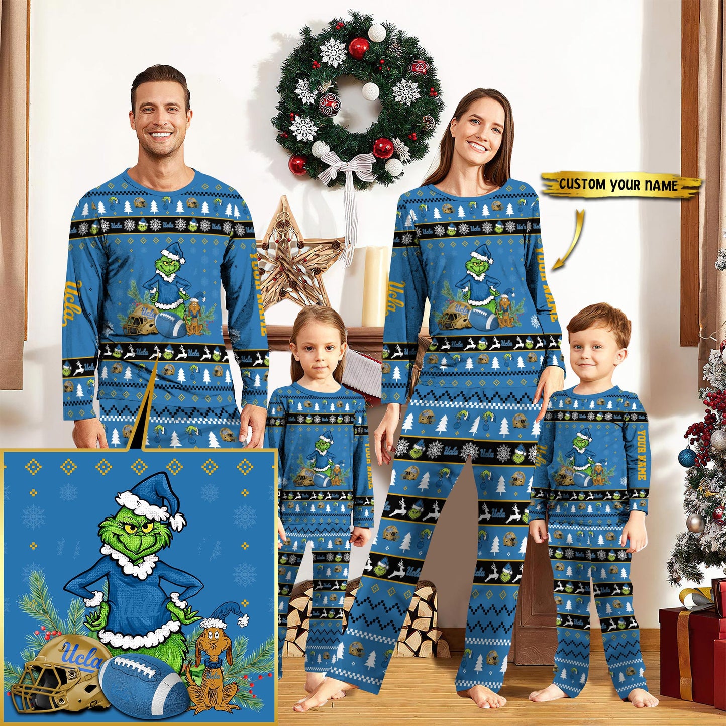 UCLA Bruins Pajamas Set Custom Your Name 2026 Versions, Christmas Gift EHIVM-53308
