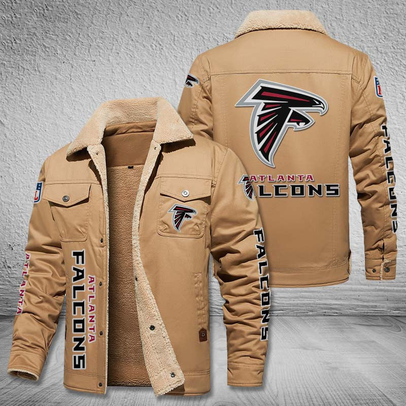 Atlanta Falcons Fleece Lined Cargo Jacket Custom Your Name 2026 Version, Sport Fleece Jacket EHIVM-53615