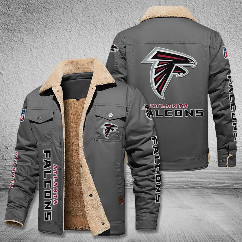 Atlanta Falcons Fleece Lined Cargo Jacket Custom Your Name 2026 Version, Sport Fleece Jacket EHIVM-53615