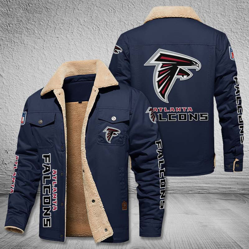 Atlanta Falcons Fleece Lined Cargo Jacket Custom Your Name 2026 Version, Sport Fleece Jacket EHIVM-53615