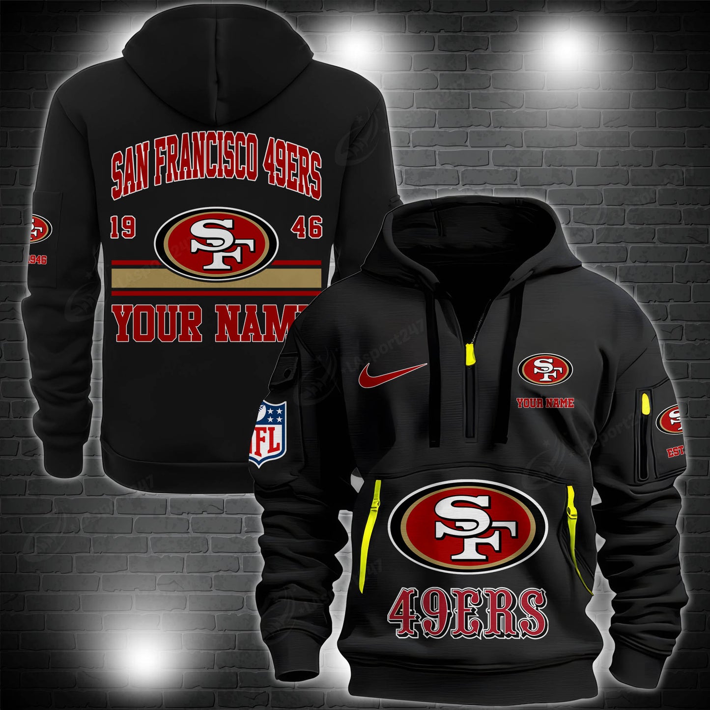 San Francisco 49ers Hoodie Shirt Custom Your Name 2025 Versions, Sport Hoodie Shirt EHIVM-57971