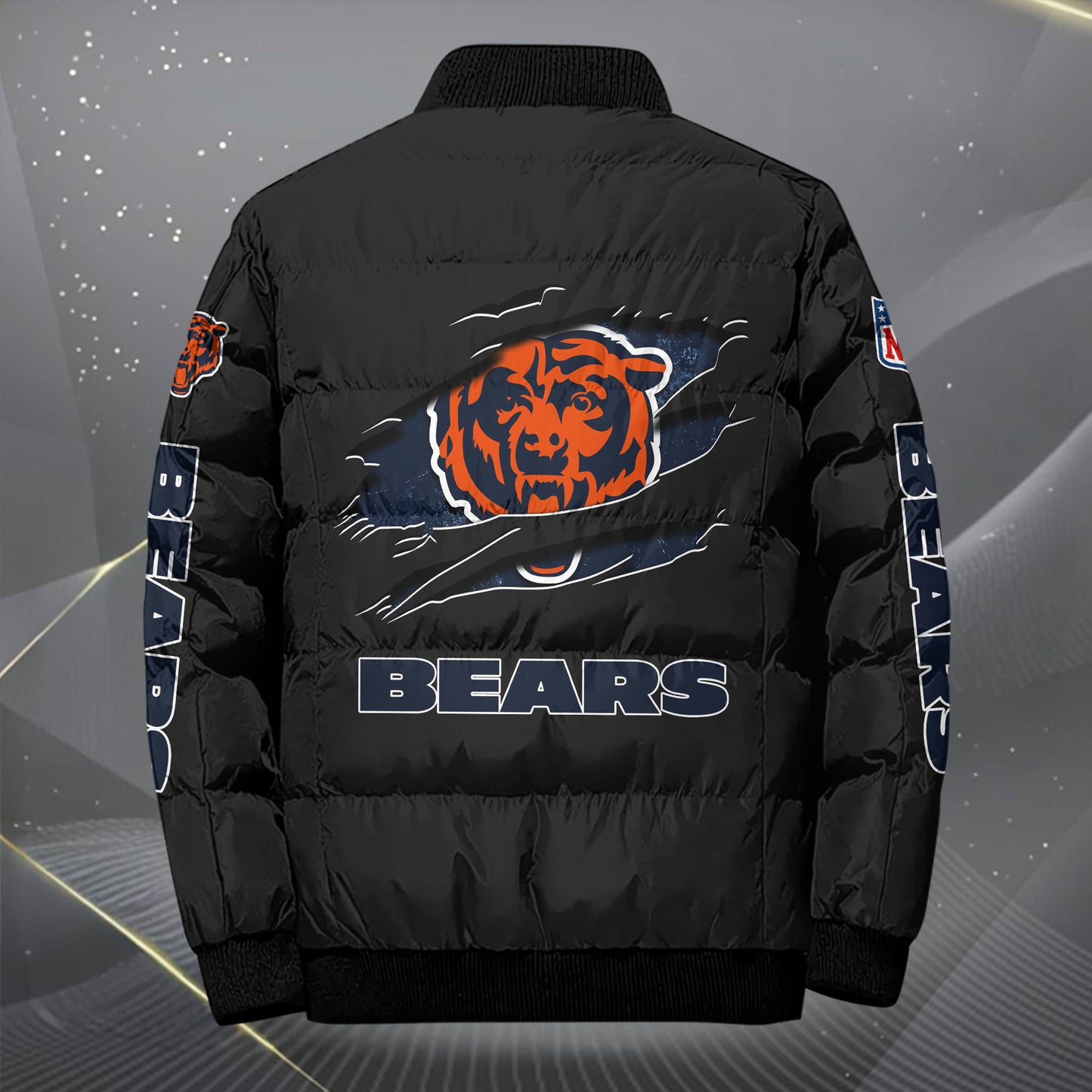 Chicago Bears Puffer Jacket Custom Your Name, Sport Jacket, FootBall Fan Gifts EHIVM-62479