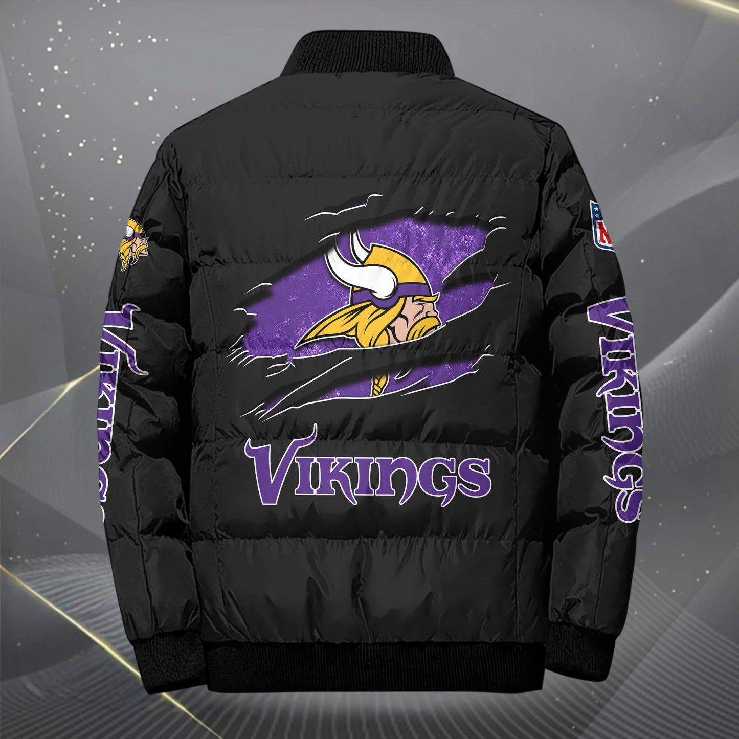 Minnesota Vikings Puffer Jacket Custom Your Name, Sport Jacket, FootBall Fan Gifts EHIVM-62479