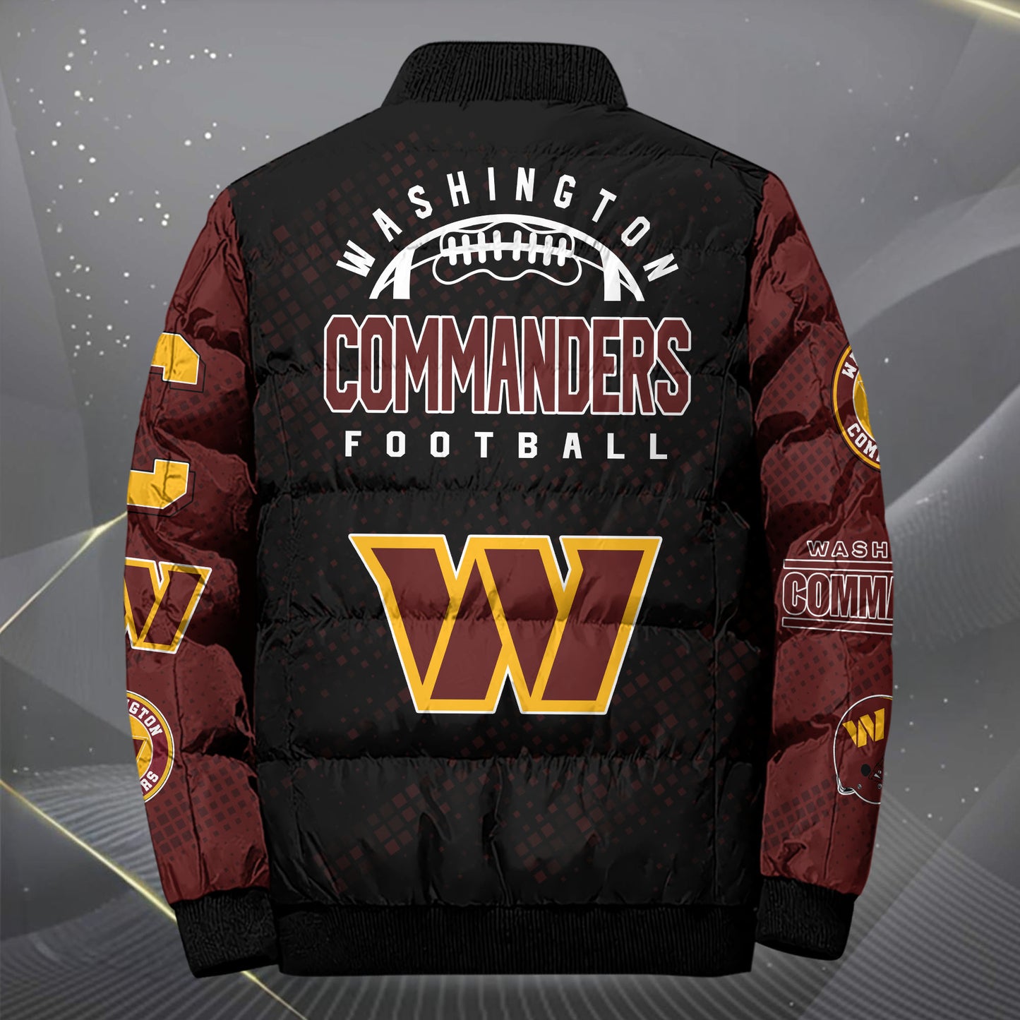 Washington Commanders Puffer Jacket Custom Your Name, Sport Jacket, FootBall Fan Gifts EHIVM-62495